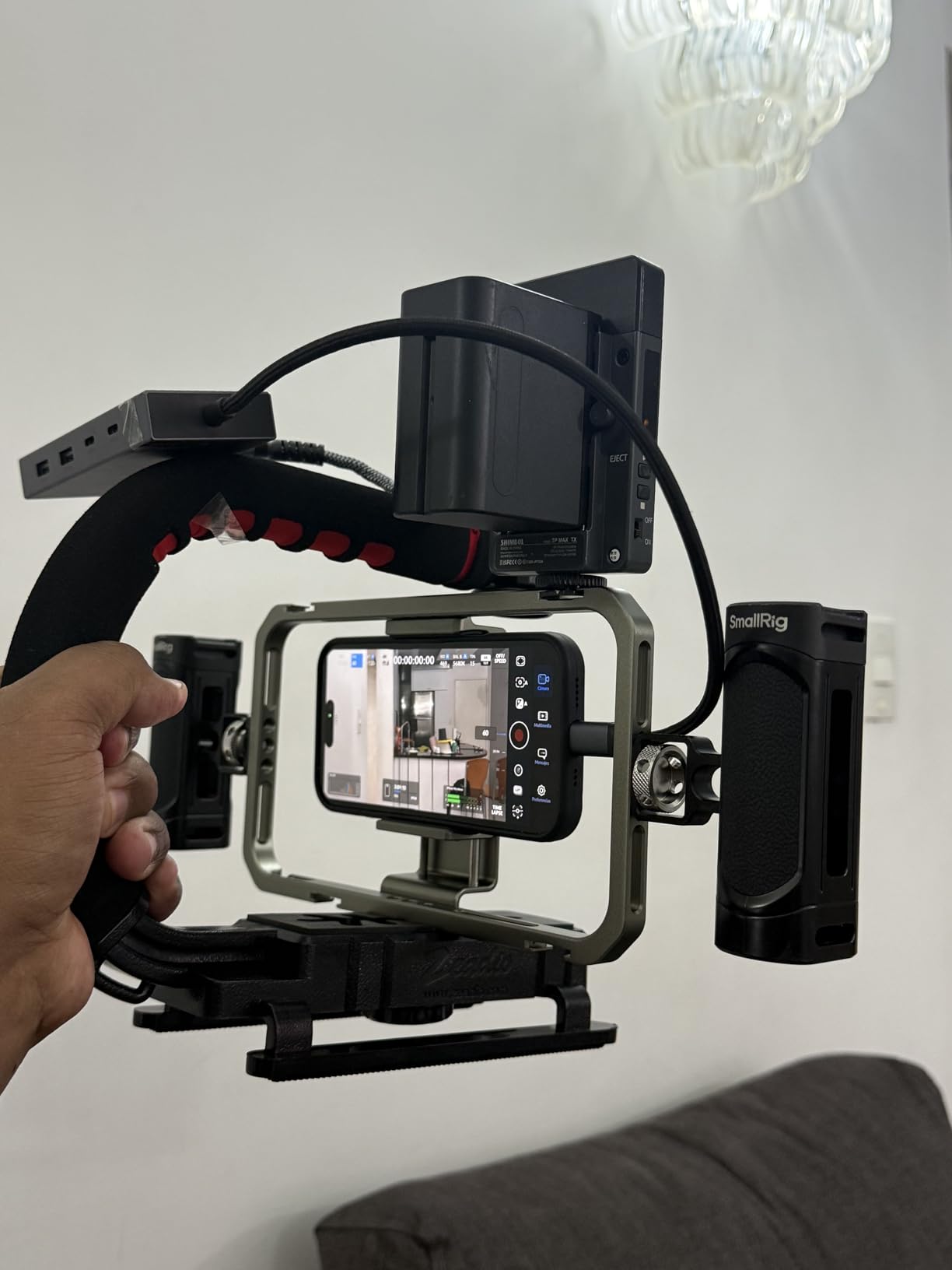 Zeadio Video Action Stabilizing Handle Grip Handheld Stabilizer with Cold-Shoe Mount for All DSLR Camera Camcorder customer photo 2