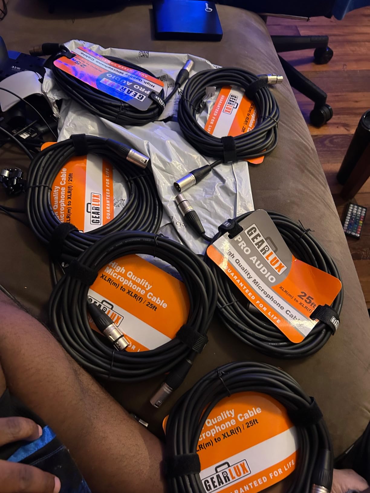 Gearlux XLR Microphone Cable, Fully Balanced, Male to Female, 25 Feet - 2 Pack customer photo 1