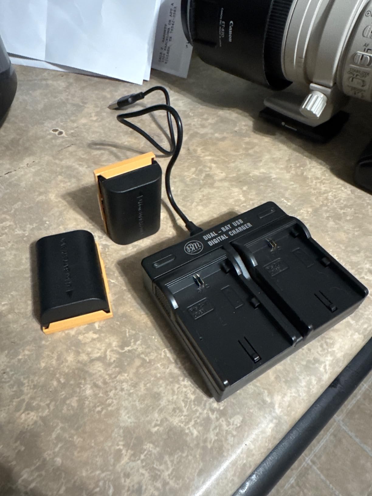 BM 2-Pack of LP-E6N Batteries and Dual Battery Charger for Canon EOS R, 90D, 60D, 70D, 80D, 5D II, III, IV, 6D, 7D, 7D Mark II, XC10, XC15 Cameras customer photo 2