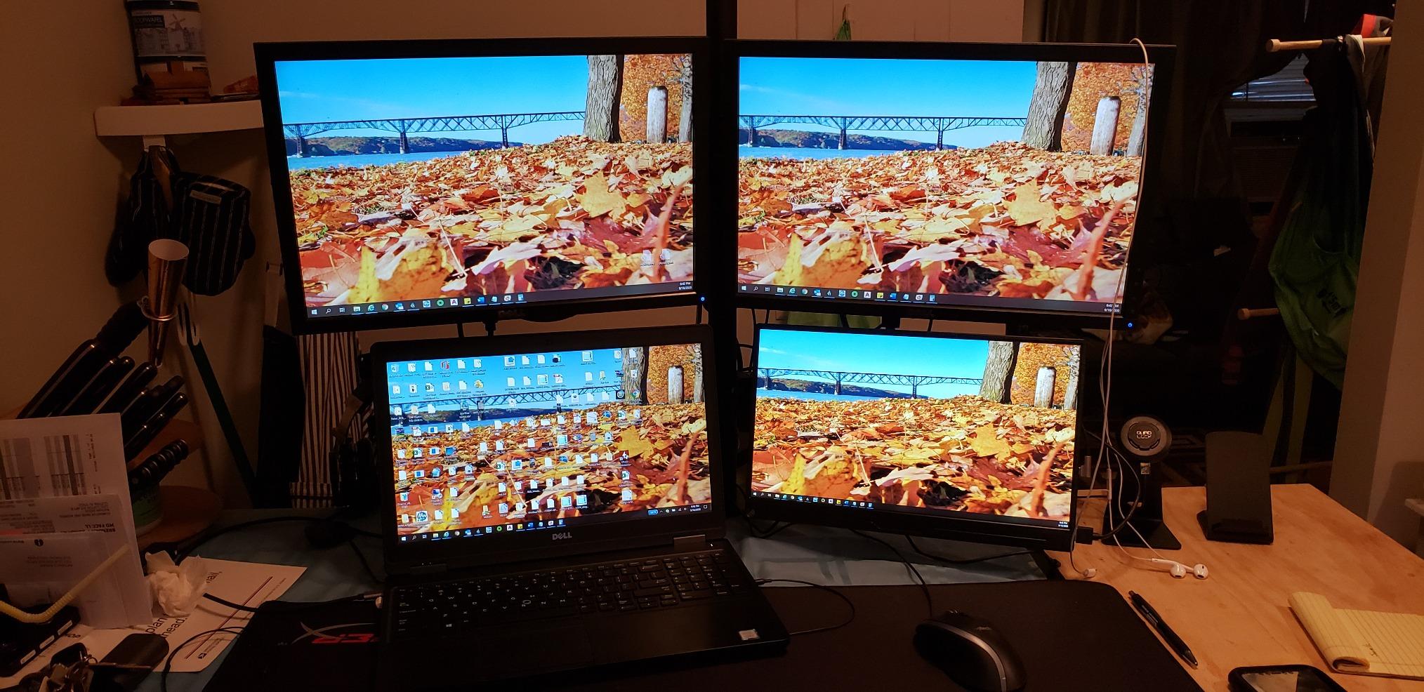 WALI Dual Monitor Stand for Desk, Monitor Stands for 2 Monitors up to 27 inch, Dual Monitors Mount Fits up to 22lbs, Free Standing Full Motion Dual Monitors Arm for Desk customer photo 1