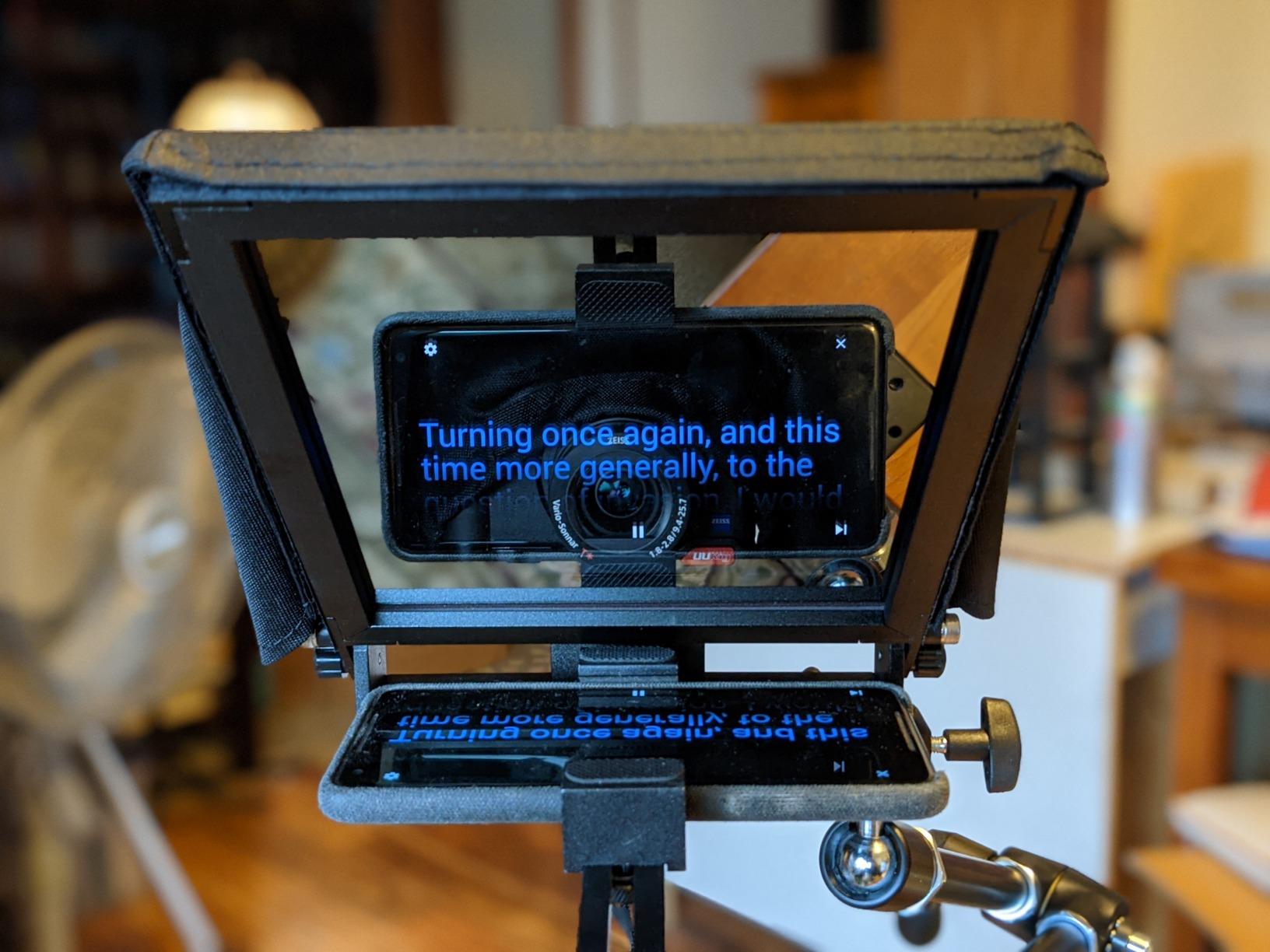 Glide Gear TMP 100 Teleprompter - DSLR, Tablet, Smartphone - 12