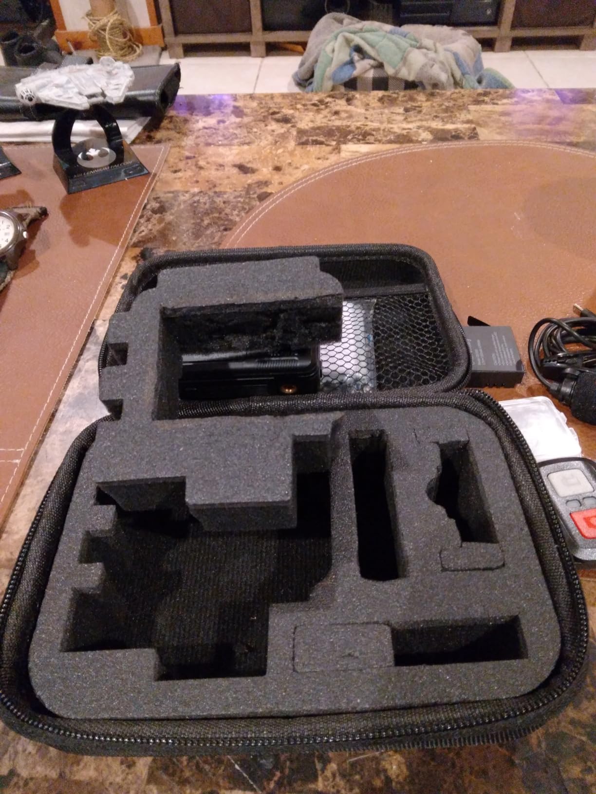 TEKCAM Action Camera Carrying Case Protective Storage Bag Compatible with Gopro Hero 13 12 11 10 9 8 7/AKASO EK7000/Brave 4/Brave 7 LE/Brave 8/APEXCAM/Dragon Touch Action Camera (Medium) customer photo 1