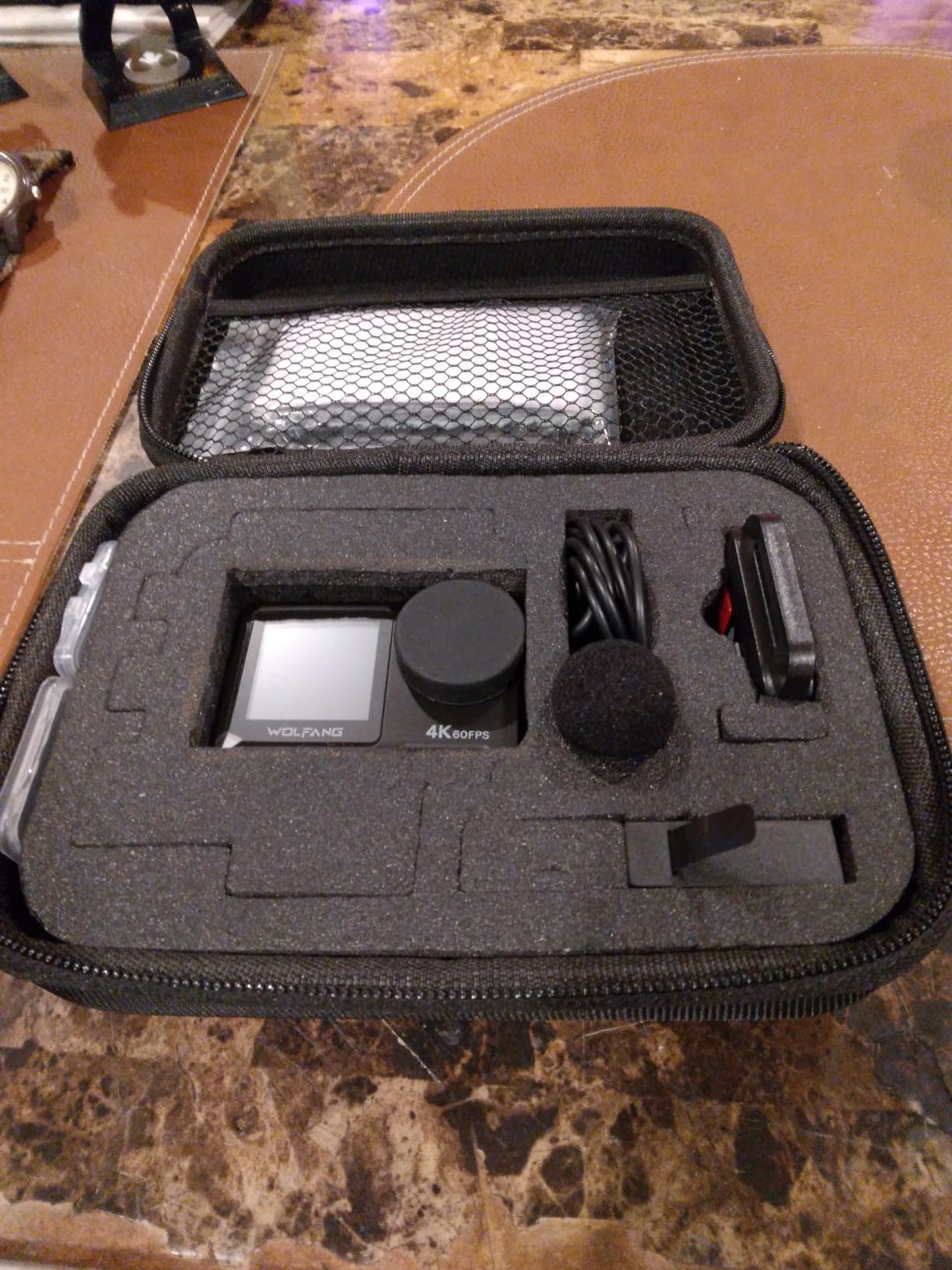 TEKCAM Action Camera Carrying Case Protective Storage Bag Compatible with Gopro Hero 13 12 11 10 9 8 7/AKASO EK7000/Brave 4/Brave 7 LE/Brave 8/APEXCAM/Dragon Touch Action Camera (Medium) customer photo 2