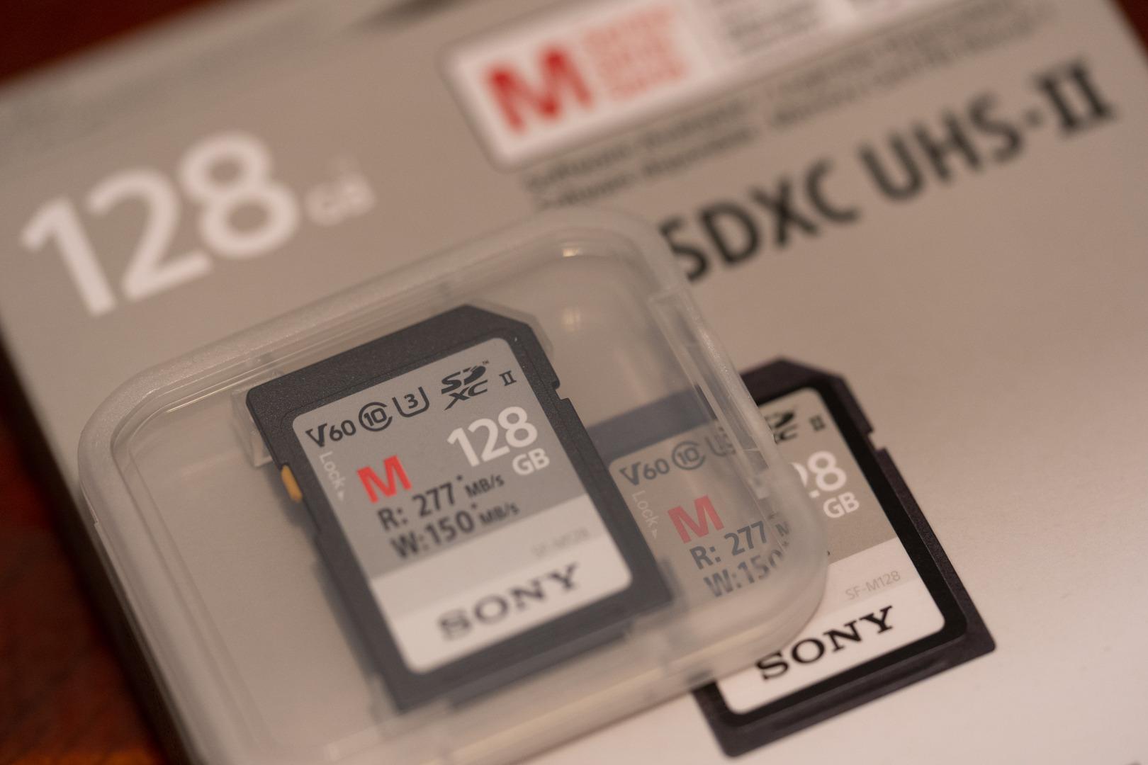 Sony M Series SDXC UHS-II Card 128GB, V60, CL10, U3, Max R277MB/S, W150MB/S (SF-M128/T2), Black customer photo 1