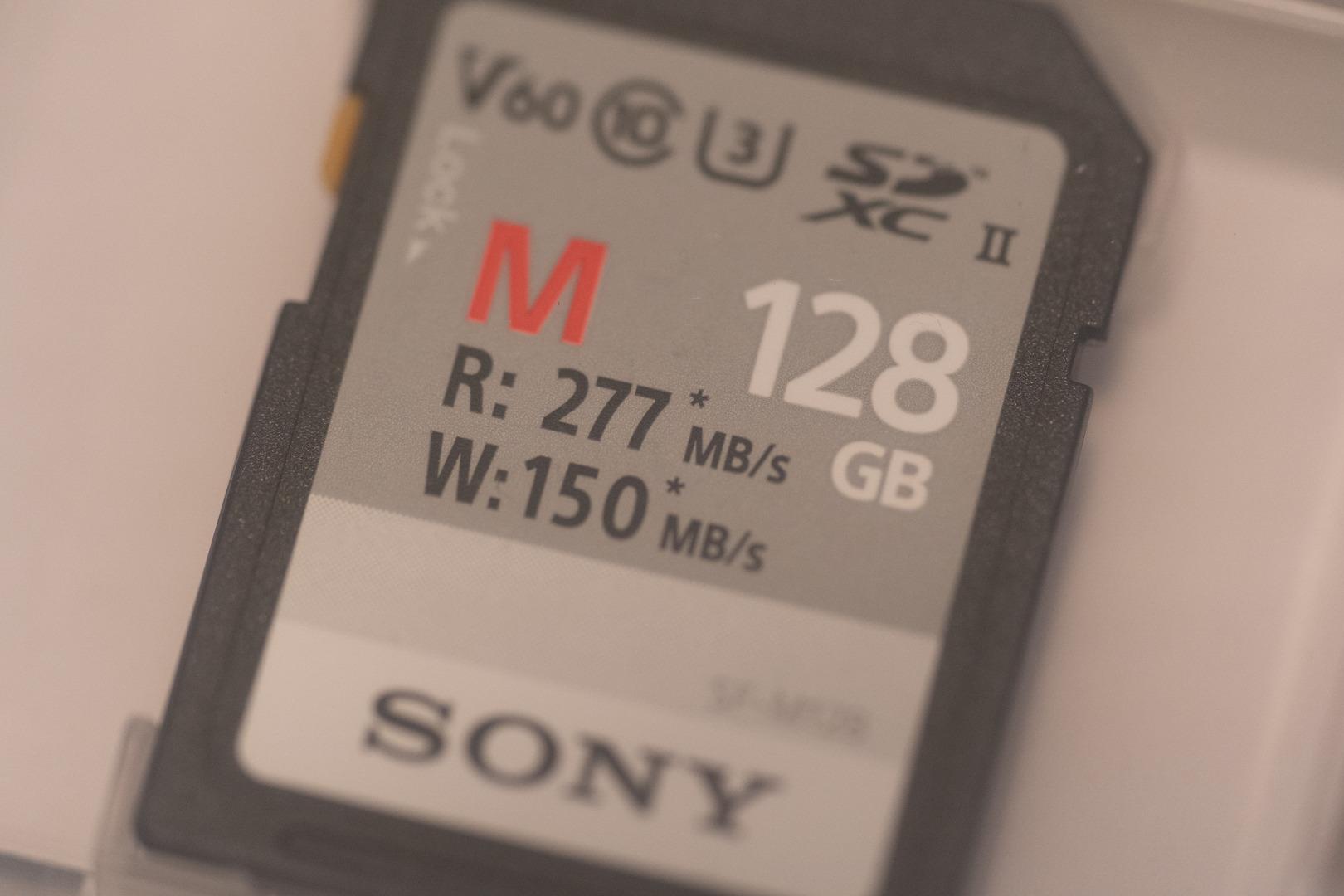 Sony M Series SDXC UHS-II Card 128GB, V60, CL10, U3, Max R277MB/S, W150MB/S (SF-M128/T2), Black customer photo 2
