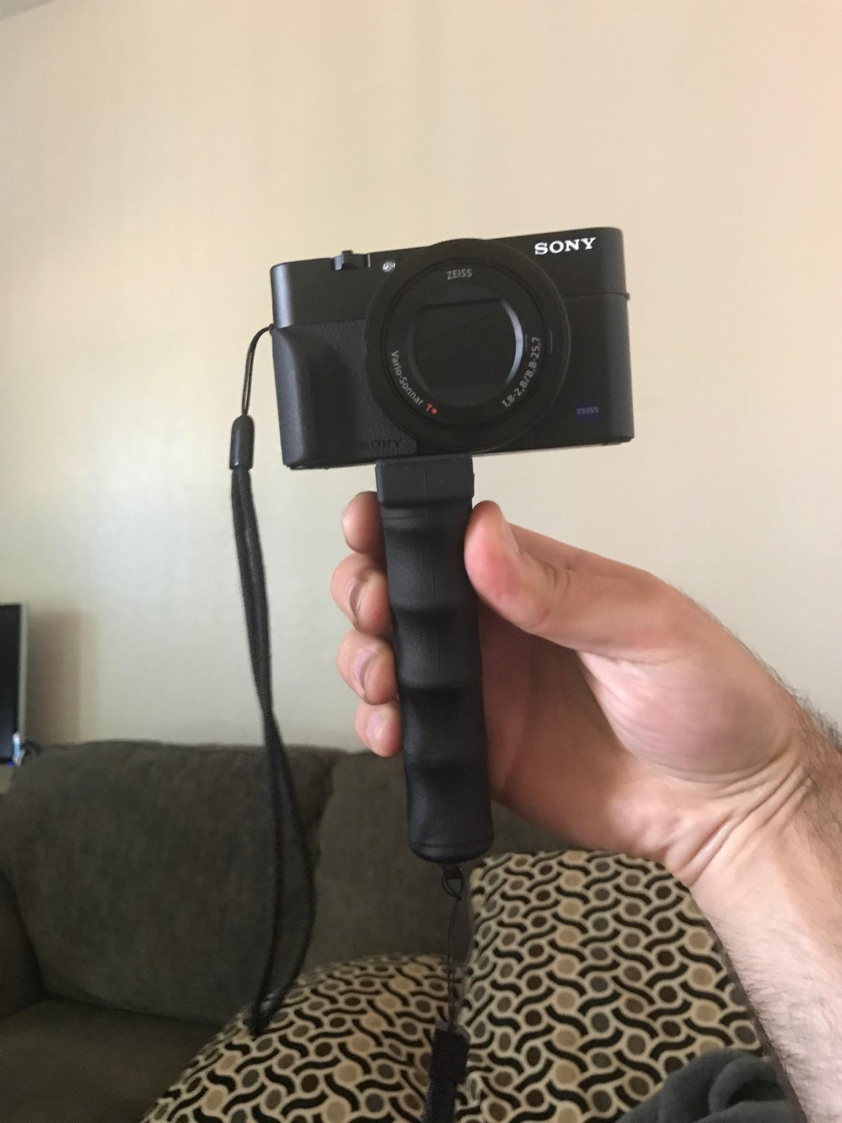 Universal Ergonomic DSLR Mirrorless Camera Camcorder Monocular Hand Grip Stabilizer, Portable Handheld Selfie Stick, Long Focus Lens Video Light Holder Mount for YouTube Tiktok Vlogging Starter Kit customer photo 2