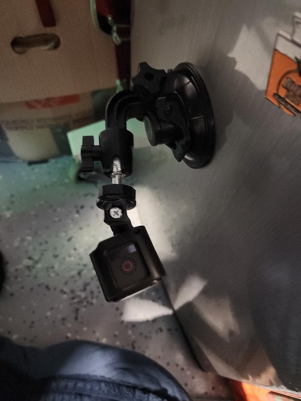 ASOCEA Action Camera Suction Cup Mount Windshield Camera Holder Tripod Adapter with 1/4