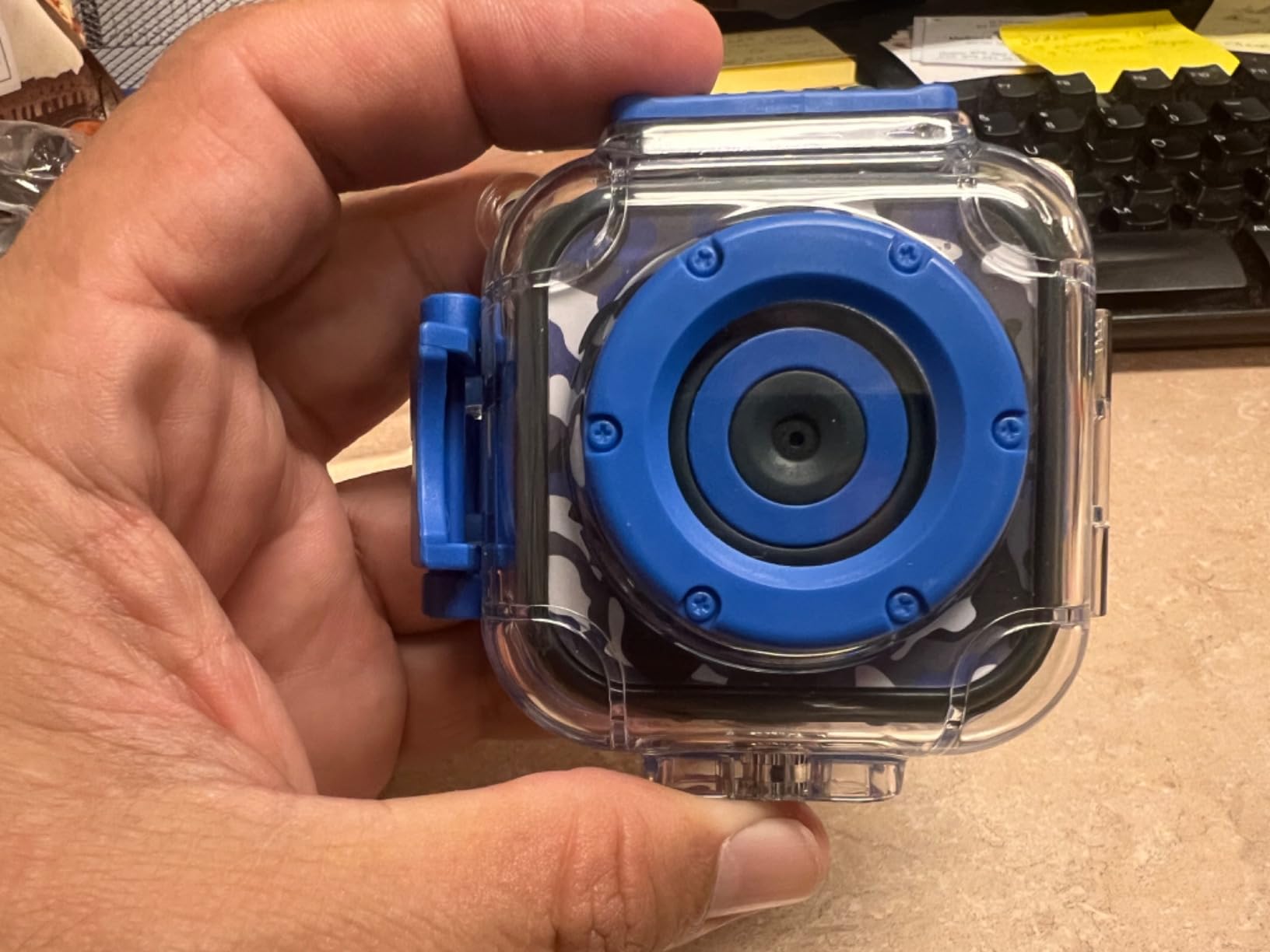 PROGRACE Pool Toy & Kids Underwater Camera - IP68 Waterproof Action Camera for Boys Ages 3-12, 1080P Video, 32GB Card, Mount for Bike, Birthday Gift for Diving, Swimming, Riding, Snorkeling customer photo 2