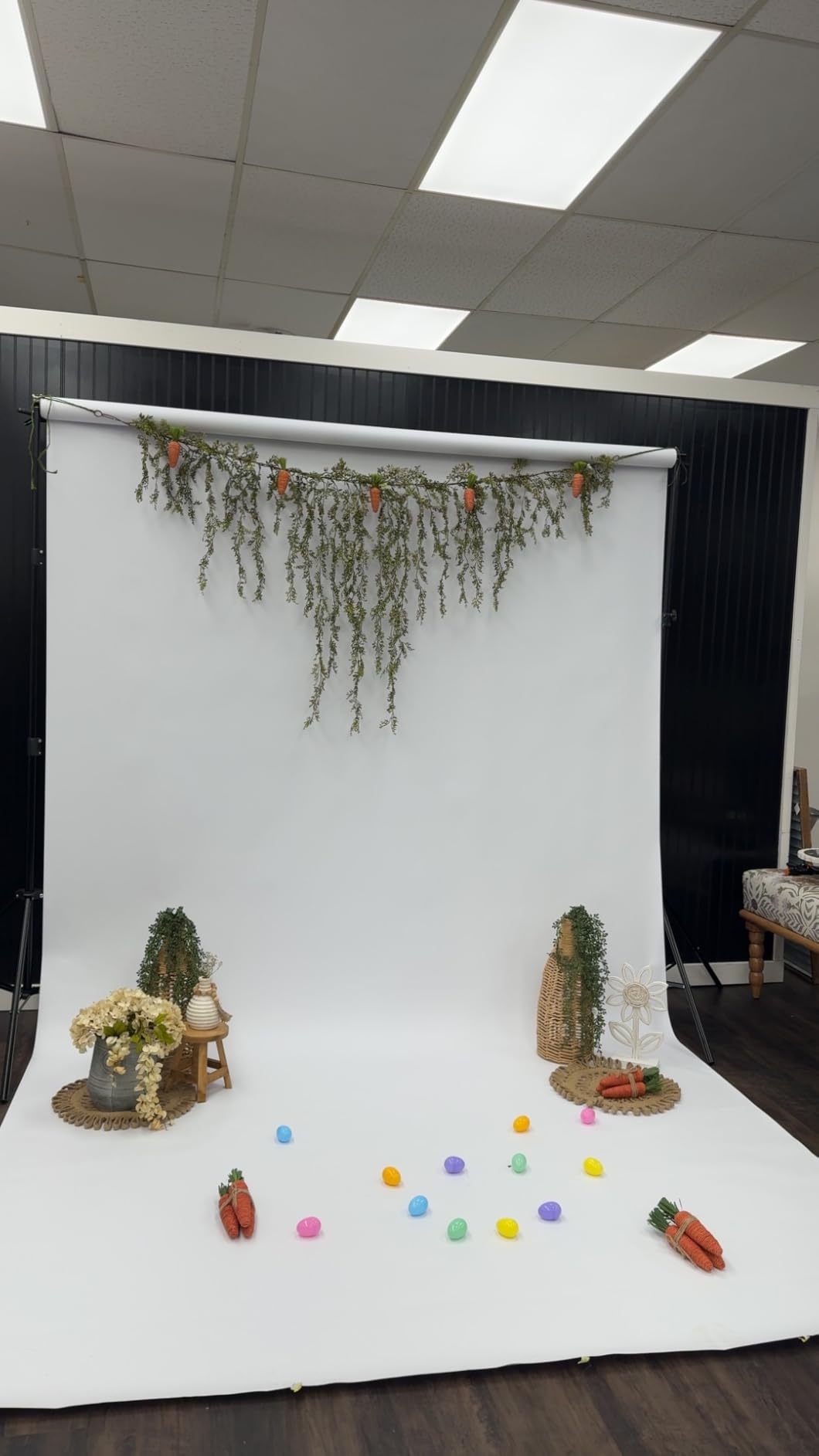 EMART Heavy Duty Backdrop Stand 10 x 12ft Photo Video Studio Adjustable Photography Background Support System Kit with Carry Bag customer photo 1