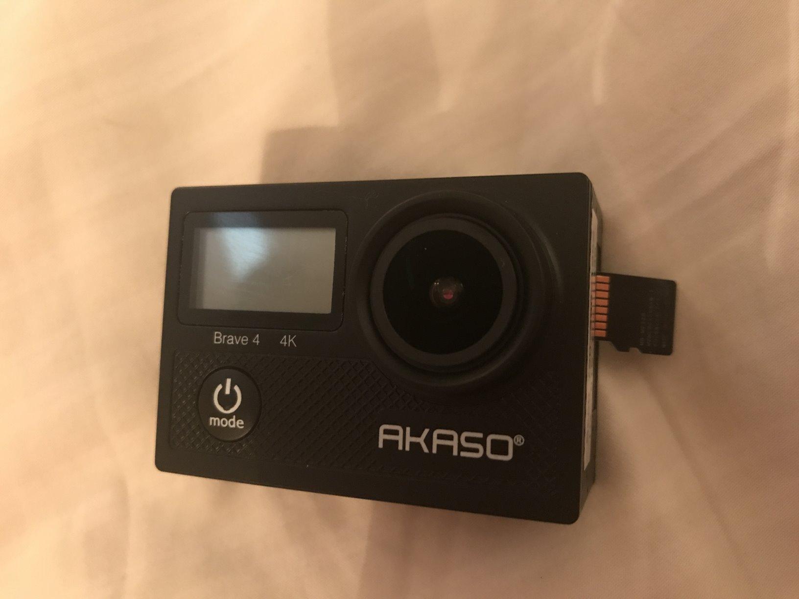 AKASO Brave 4 Action Camera 4K 30fps Ultra Hd Video 20MP Photo, EIS, WiFi Remote Control, 2X Batteries, Waterproof Underwater Camera for Snorkel, Travel, Motorcycle, Bicycle, Helmet Accessories Kit customer photo 2