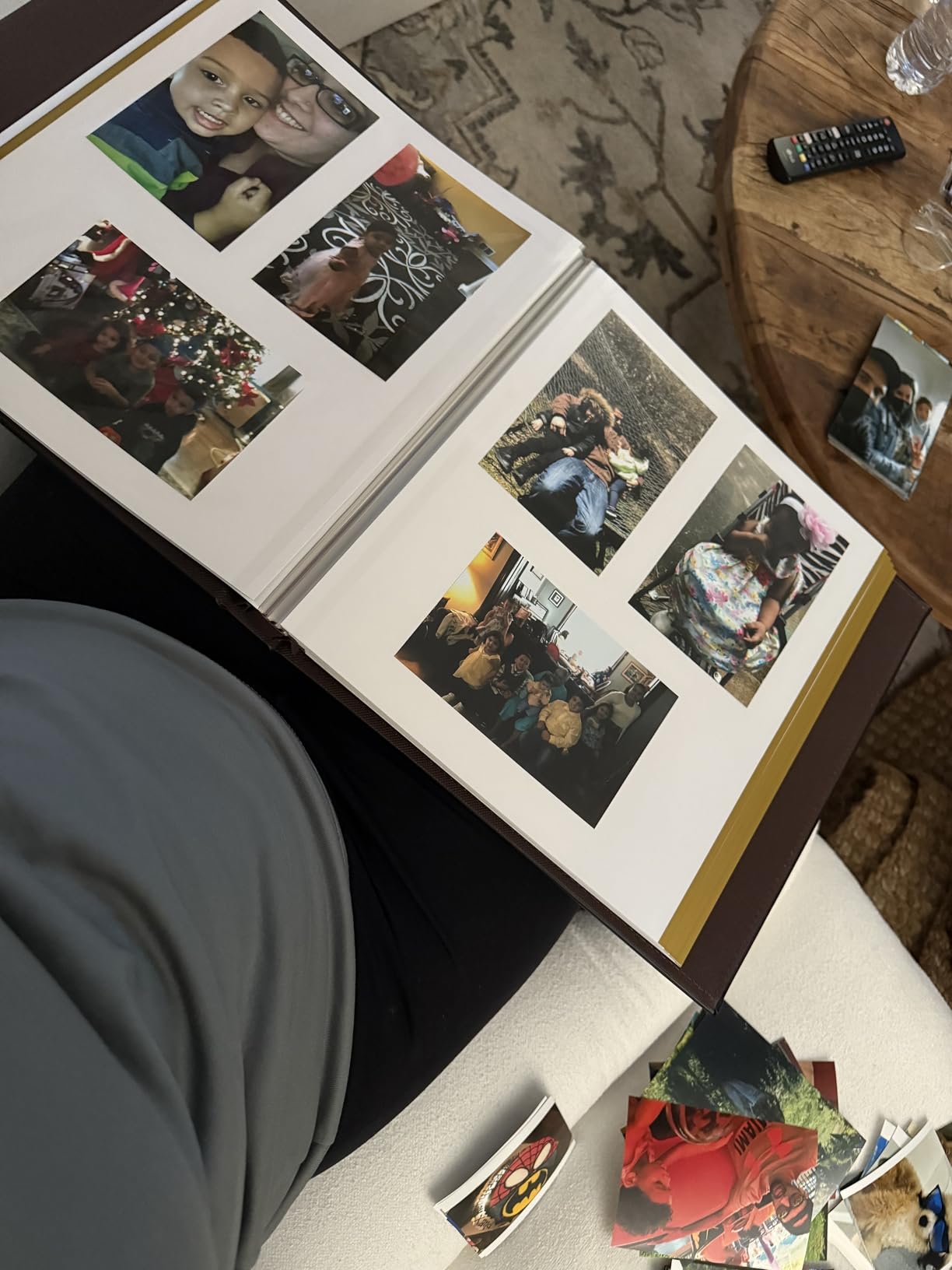 Self-Adhesive Photo Album, Dust-free, glue free and waterproof Scrapbook Album, Family album, Leather Cover, Hand Made DIY Albums Holds 3x5, 4x6, 5x7, 6x8, 8x10 photos customer photo 1