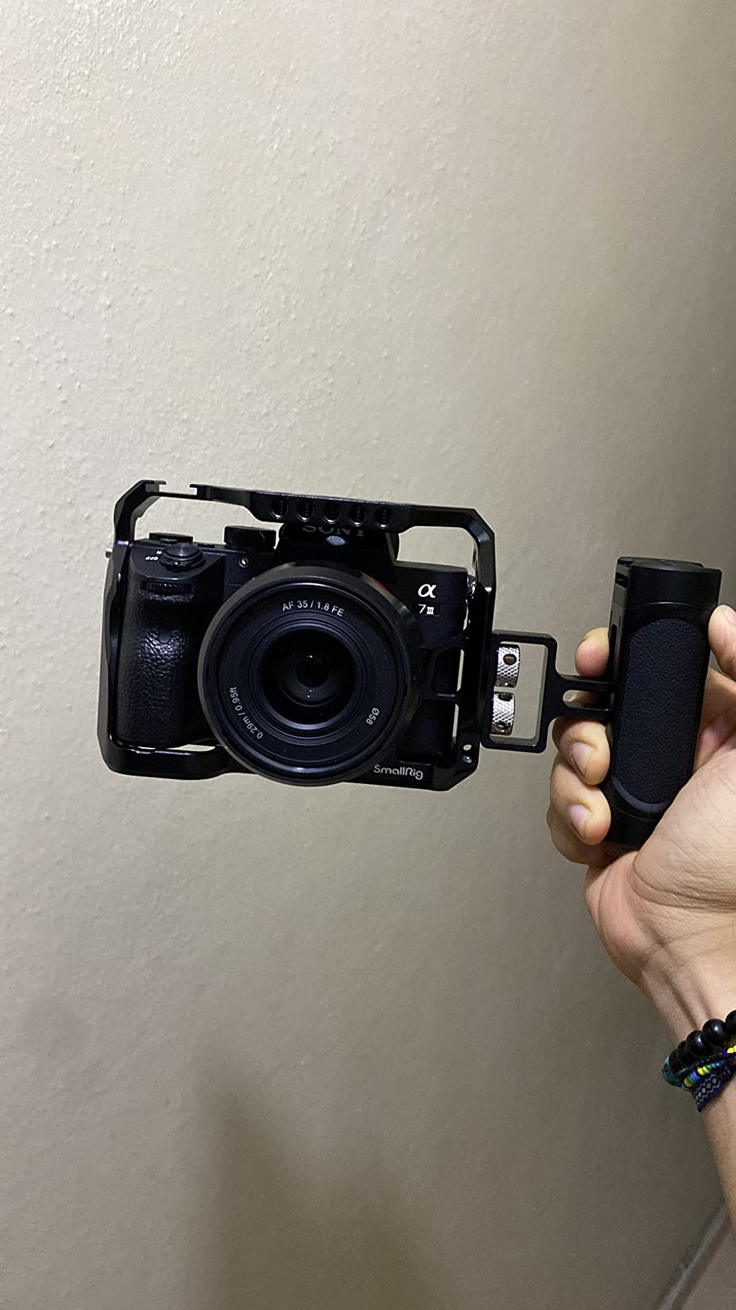 SmallRig A7RIII / A7III / A7M3 Camera Cage for Sony A7RIII / A7III / A7M3 Camera (ILCE-7RM3 / A7R Mark III), w/Shoe Mount, Built-in NATO Rail, Accessible for Sony XLR-K2M/K1M, Black - 2087 customer photo 2