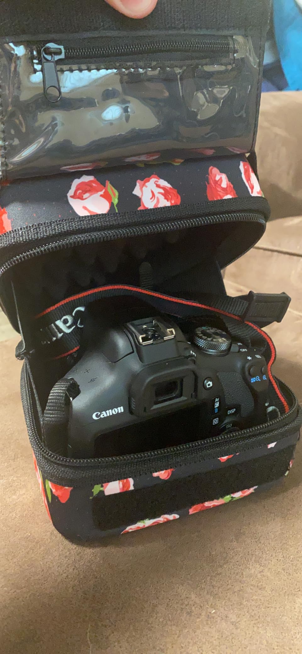 USA Gear Hard Shell Camera Case for DSLR & Mirrorless Cameras, Compatible with Canon, Nikon, Sony & Fujifilm - Fits EOS R100, Rebel T7 / 2000D, Nikon Z30, Sony A7III / A7 IV, Fujifilm X-T5 / X-T50 customer photo 2