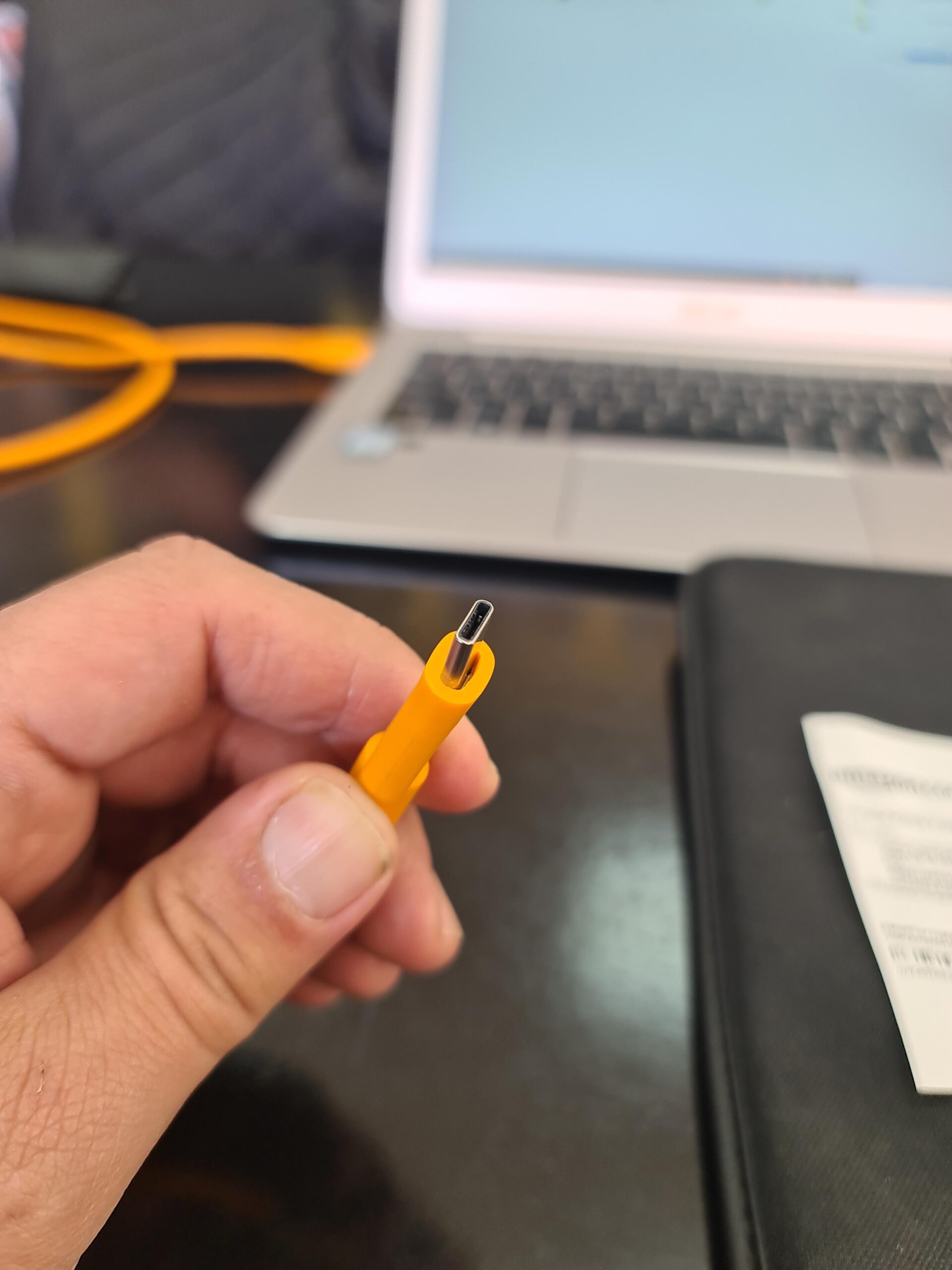 TetherPro USB 3.0 to USB-C Cable | for Fast Transfer and Connection Between Camera and Computer | High Visibility Orange | 15 Feet (4.6 m) customer photo 2