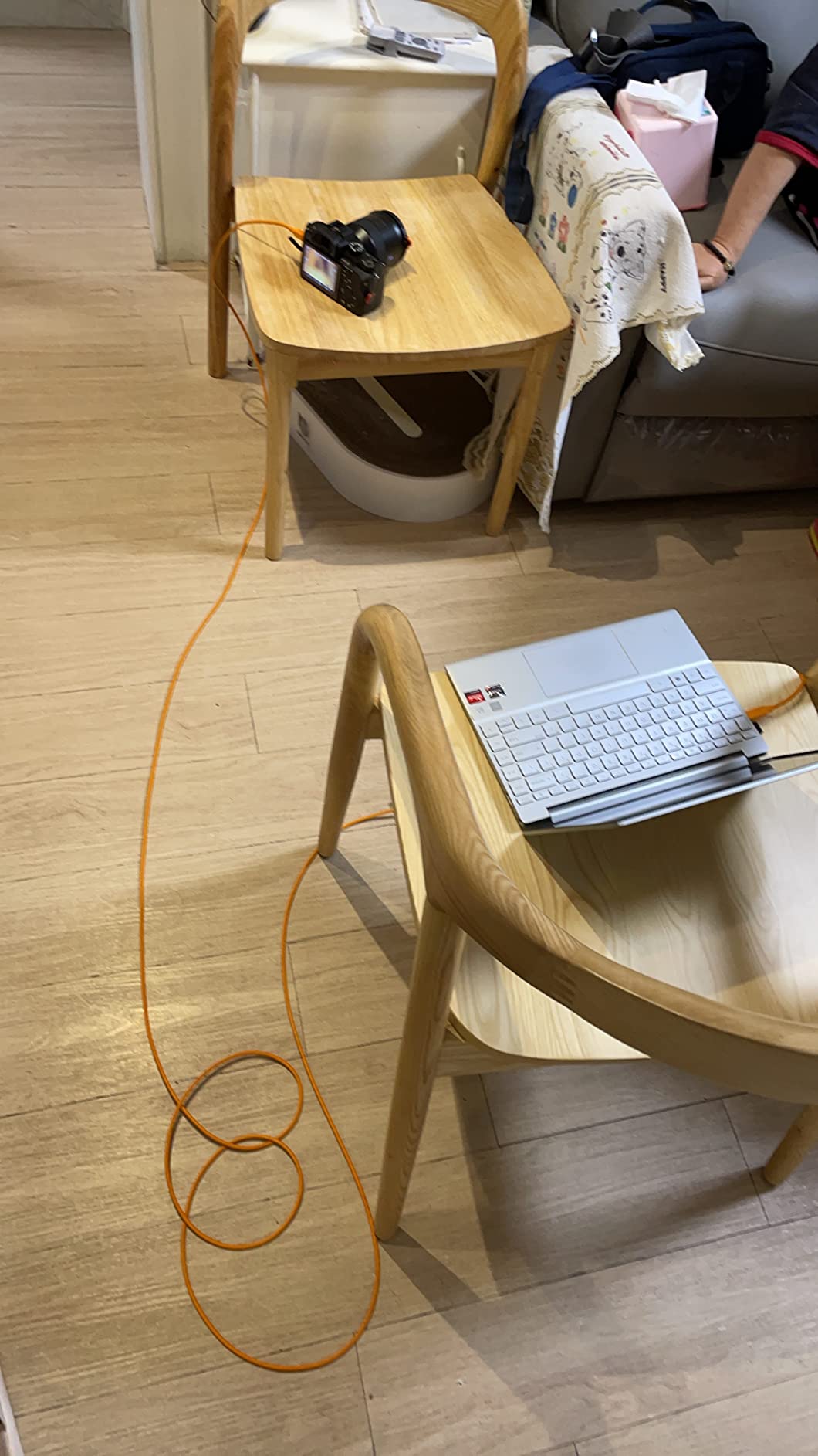 TetherPro USB-C to 2.0 Micro-B 5-Pin, 5Gbps Gen 1, 15' (4.6m), High-Visibility Orange customer photo 1