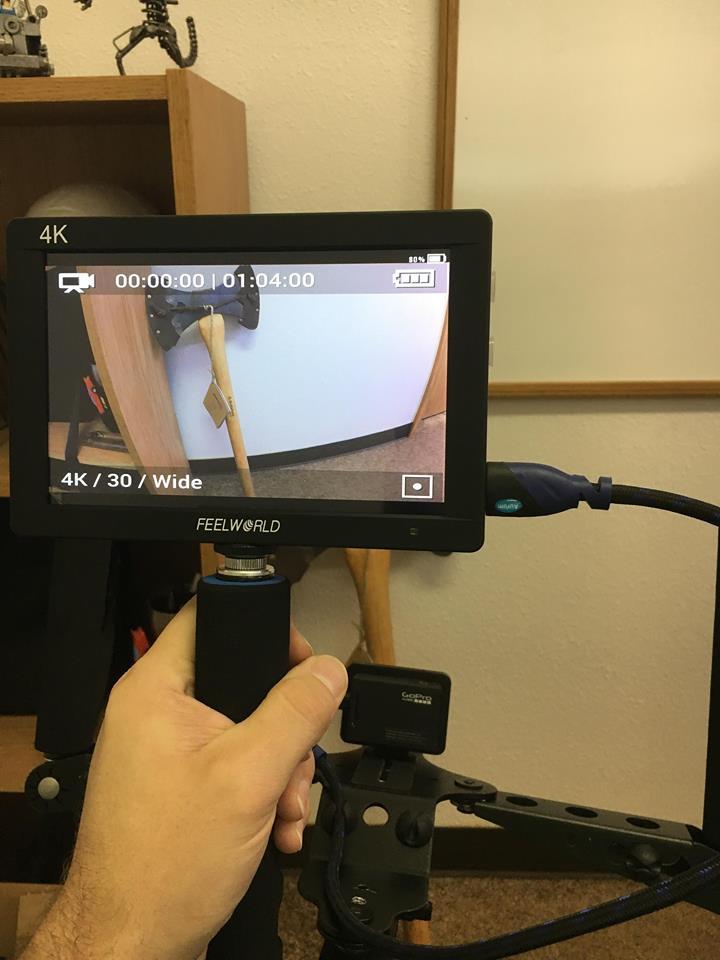 FEELWORLD FW703 7 Inch IPS 3G SDI 4K HDMI DSLR Monitor Full HD 1920x1200 On Camera Field Monitor with Histogram for Stabilizer Cameras Rig customer photo 2