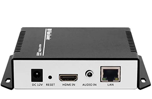 HEVC MPEG4 H.265 H.264 HDMI to IP Network Video Encoder, 1080P HD Digital Video Audio Encoder Hardware Supports RTSP RTMPS UDP HLS SRT, for IPTV, Live Streaming, YouTube, Facebook, OBS, NVR, etc. customer photo 3