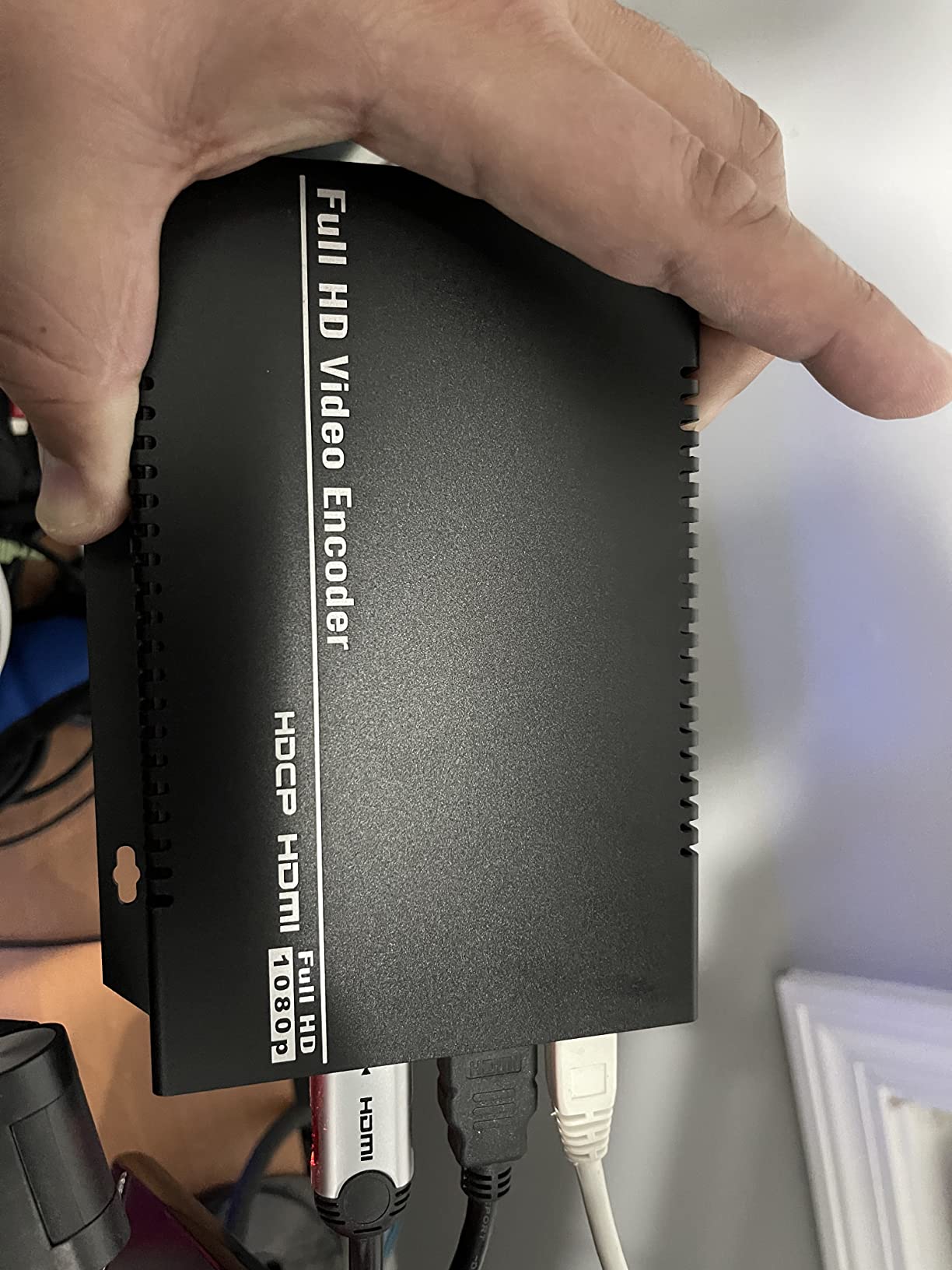 HEVC H265 H264 AVC 4K 1080P HDMI to Ethernet IP Video Audio Encoder Hardware Supports RTSP RTMPS HLS UDP SRT HTTP FLV MP4 WebRTC TRTC ICECAST, for Live Stream on YouTube Facebook OBS and other Servers customer photo 3
