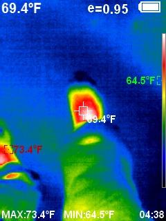 PerfectPrime IR0005 Infrared (IR) Thermal Imager & Visible Light Camera with IR Resolution 49,152 Pixels, JPG/Video MP4 customer photo 1