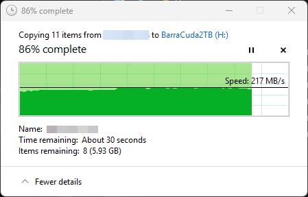 Seagate BarraCuda 8 TB Internal Hard Drive HDD - 3.5 Inch SATA 6 Gb/s, 5,400 RPM, 256 MB Cache for Computer Desktop PC (ST8000DMZ04/004) customer photo 2