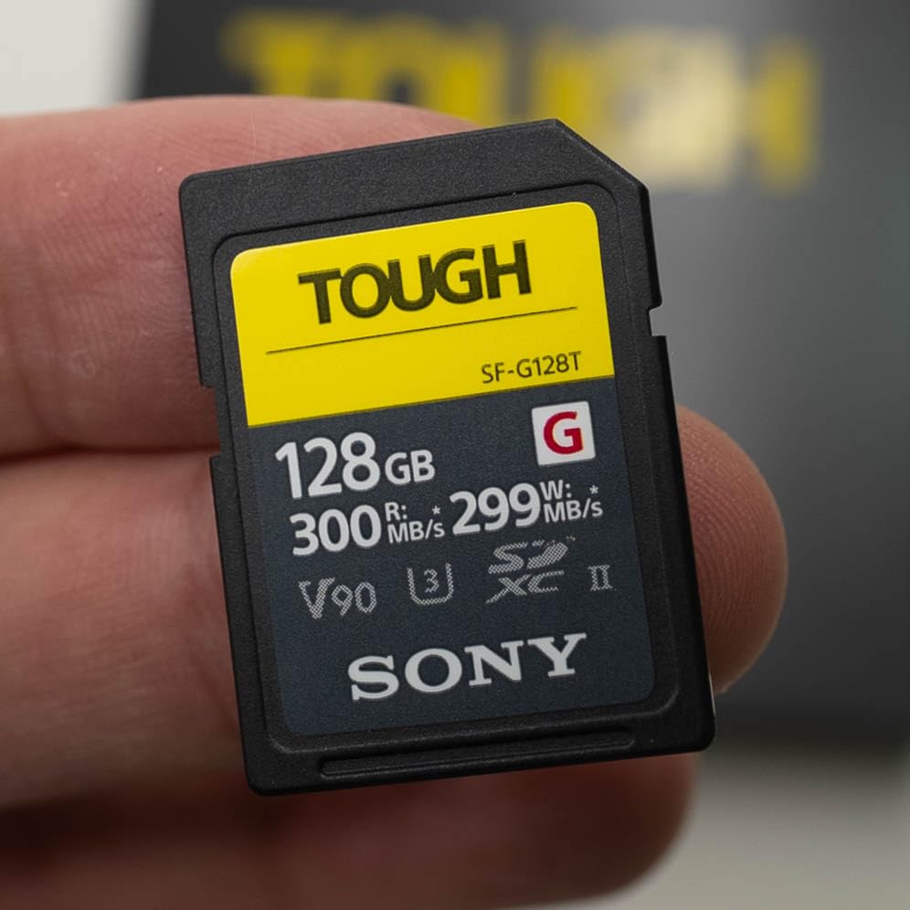 Sony TOUGH-G series SDXC UHS-II Card 64GB, V90, CL10, U3, Max R300MB/S, W299MB/S (SF-G64T/T1), Black customer photo 1