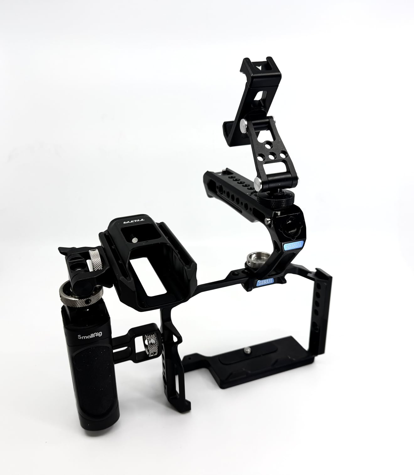 SIRUI X-H2 X-H2S Camera Cage with Wrist Strap, Aluminium Frame Case for FUJIFILM X-H2/X-H2S with NATO Rail, QR Plate for Arca, Cold Shoe, 3/8