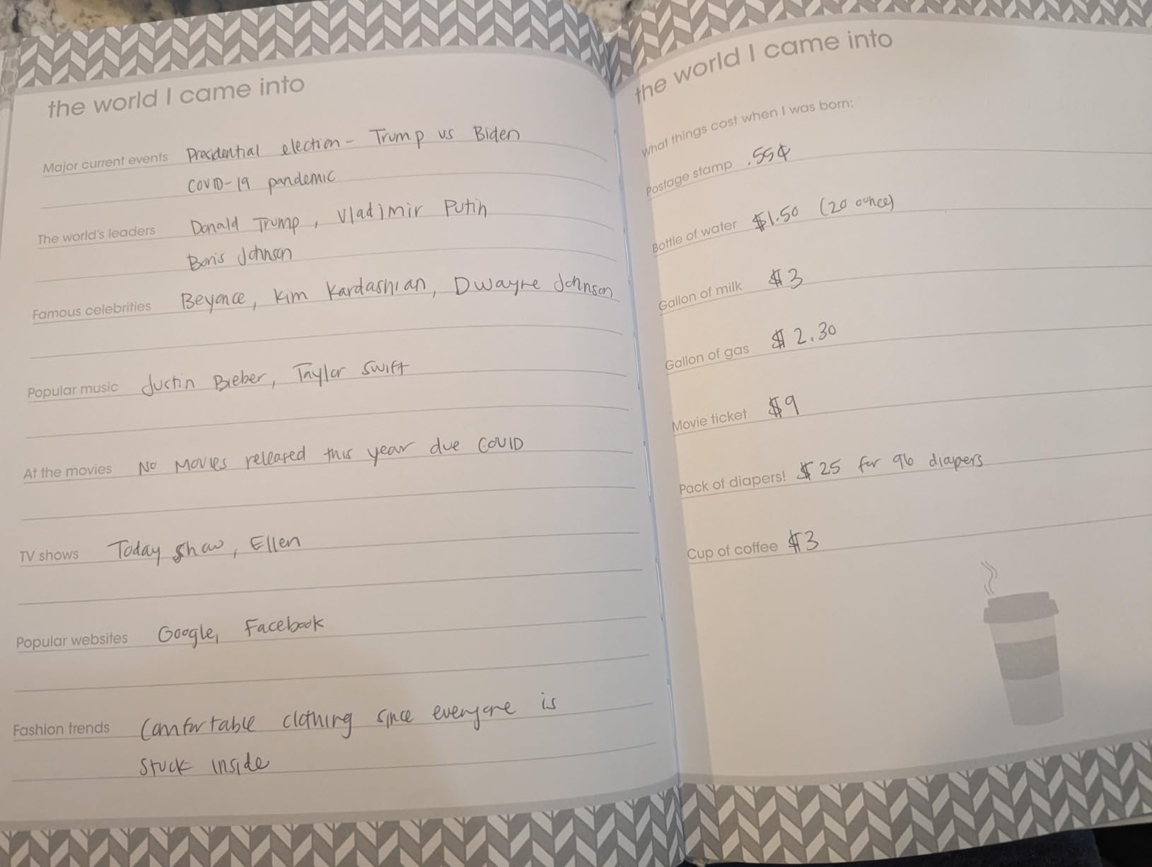 Pearhead Hello Baby Photo Album, Keepsake Book for New and Expecting Parents, Gender-Neutral Baby Accessory, Ideal Gift for Baby Shower, Holds 200 Pictures, Black and Gold Polka Dot customer photo 2