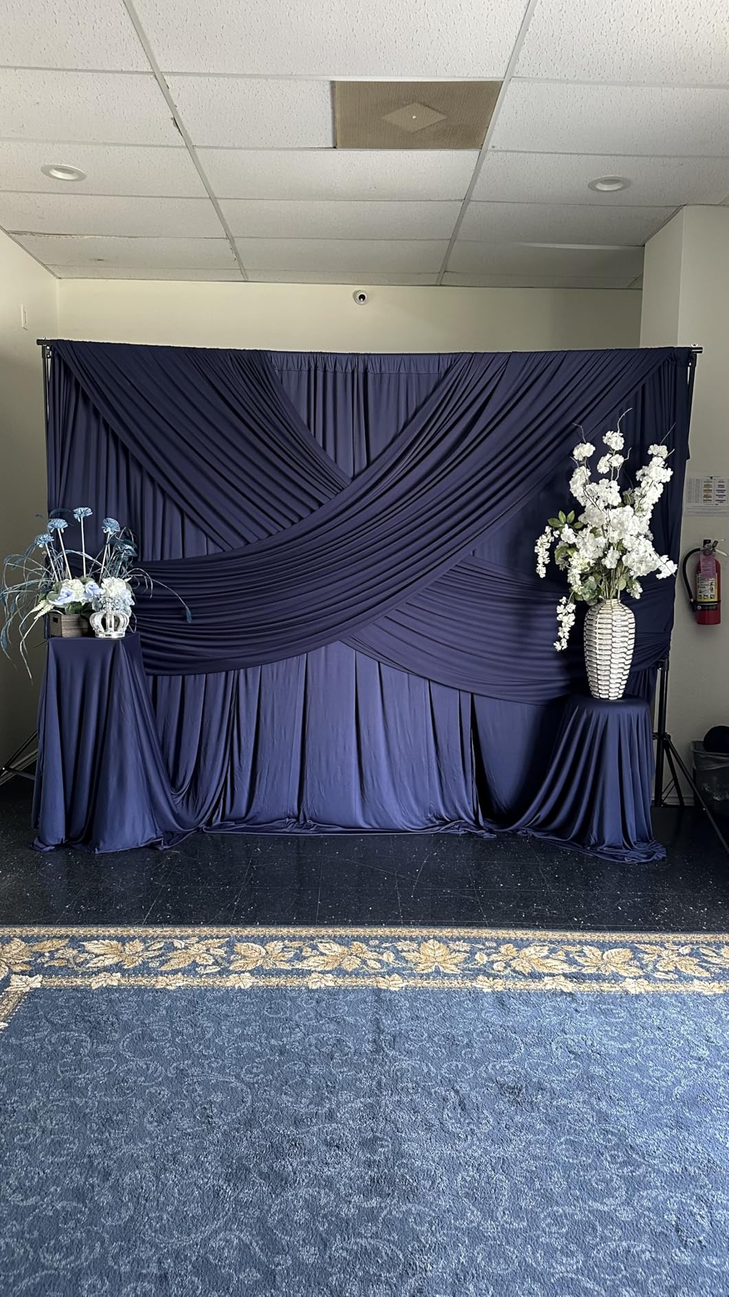 FUDESY Photo Video Studio 10 x 10Ft Heavy Duty Adjustable Backdrop Stand, Background Support System for Photography with Carry Bag, 6 Pcs Clip Clamps customer photo 1