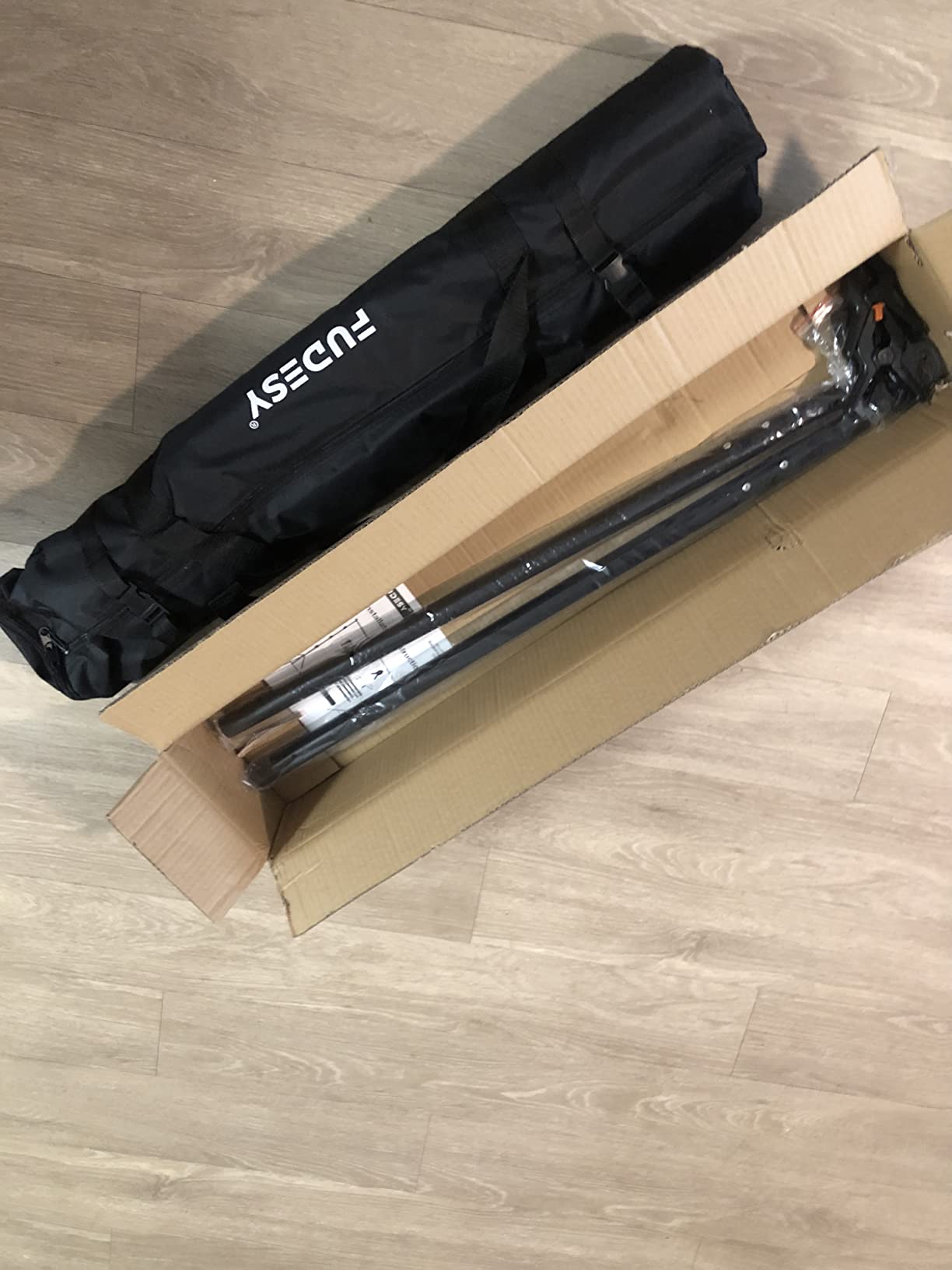 FUDESY Photo Video Studio 10 x 10Ft Heavy Duty Adjustable Backdrop Stand, Background Support System for Photography with Carry Bag, 6 Pcs Clip Clamps customer photo 2