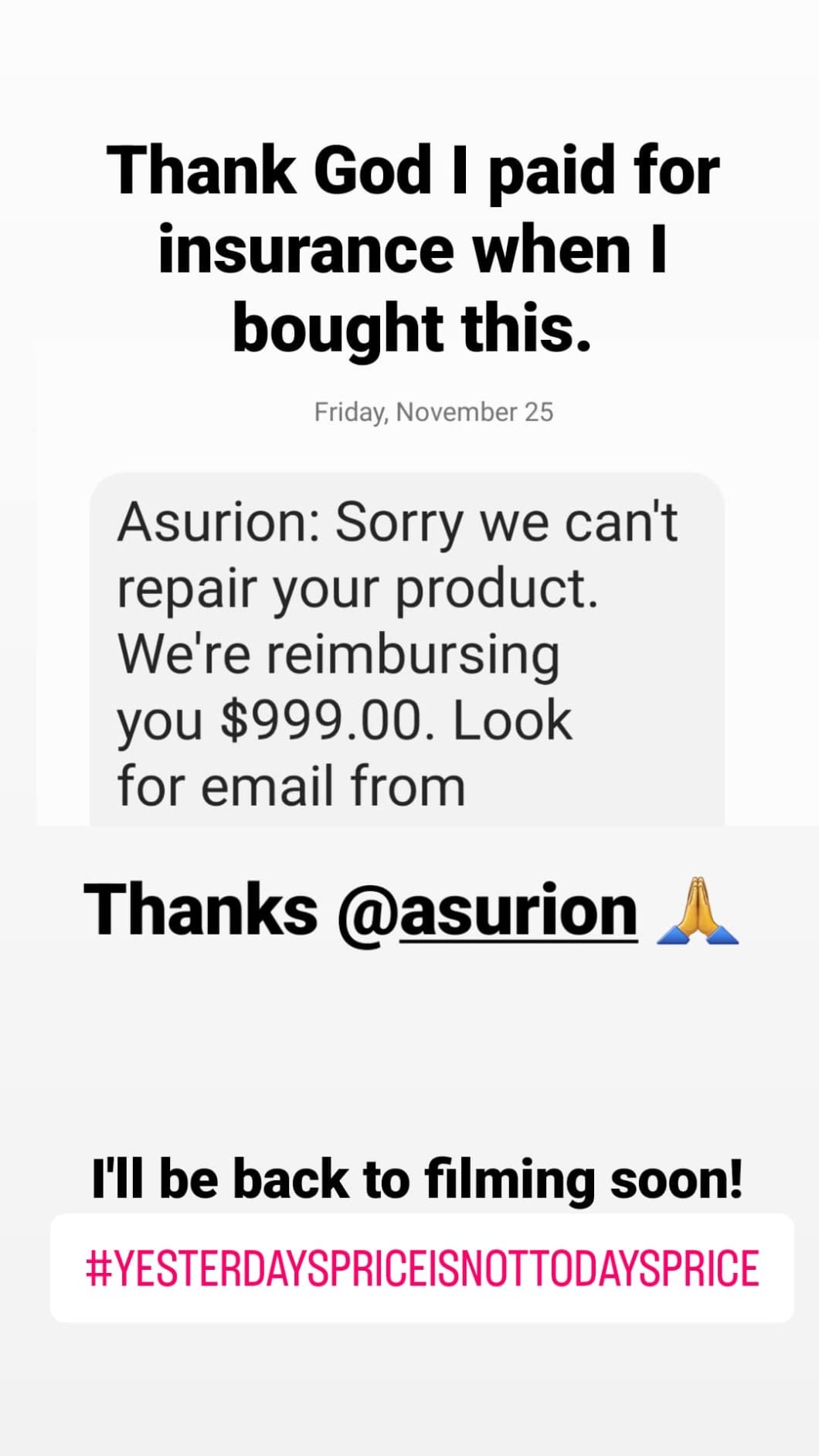 ASURION 3 Year Camera Protection Plan ($700 - $799.99) customer photo 1