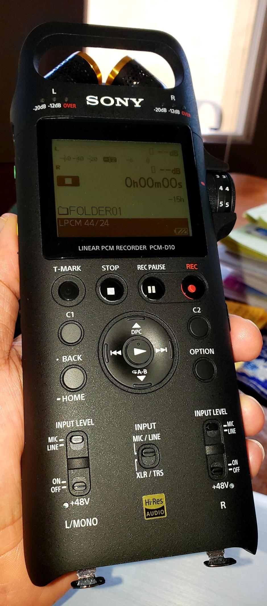 Sony Portable High Resolution Linear PCM Audio Recorder customer photo 1