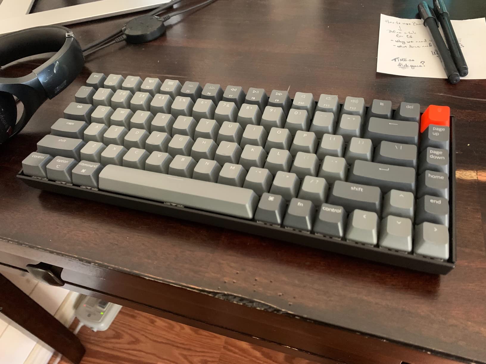 Keychron K2 75% Layout Bluetooth Wireless Mechanical Keyboard Super Switch/White LED Backlit/USB C/Anti Ghosting/N-Key Rollover, 84 Keys Gaming Keyboard for Mac Windows-Version 2 customer photo 1