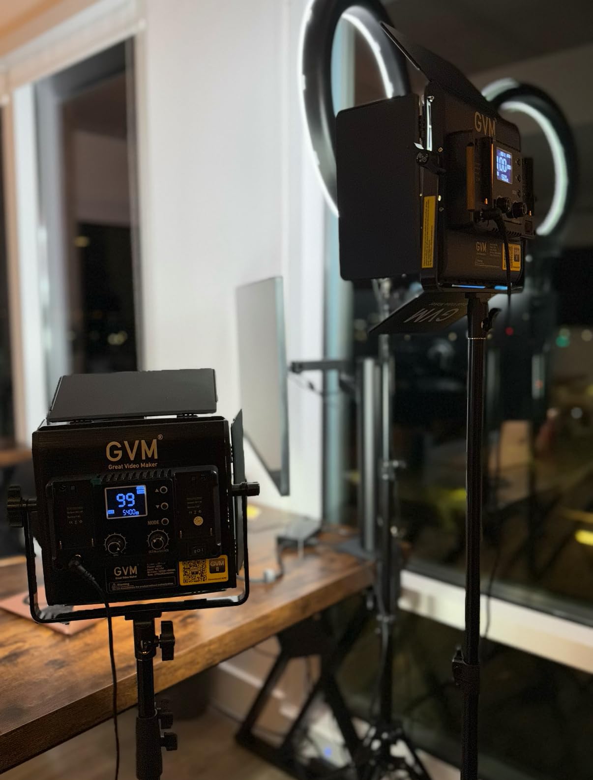 GVM RGB LED Video Lighting Kit, 800D Studio Video Lights with Panel, APP Control for YouTube Photography Lighting, 3200K-5600K, 8 Kinds of The Scene Lights, 3 Packs customer photo 1