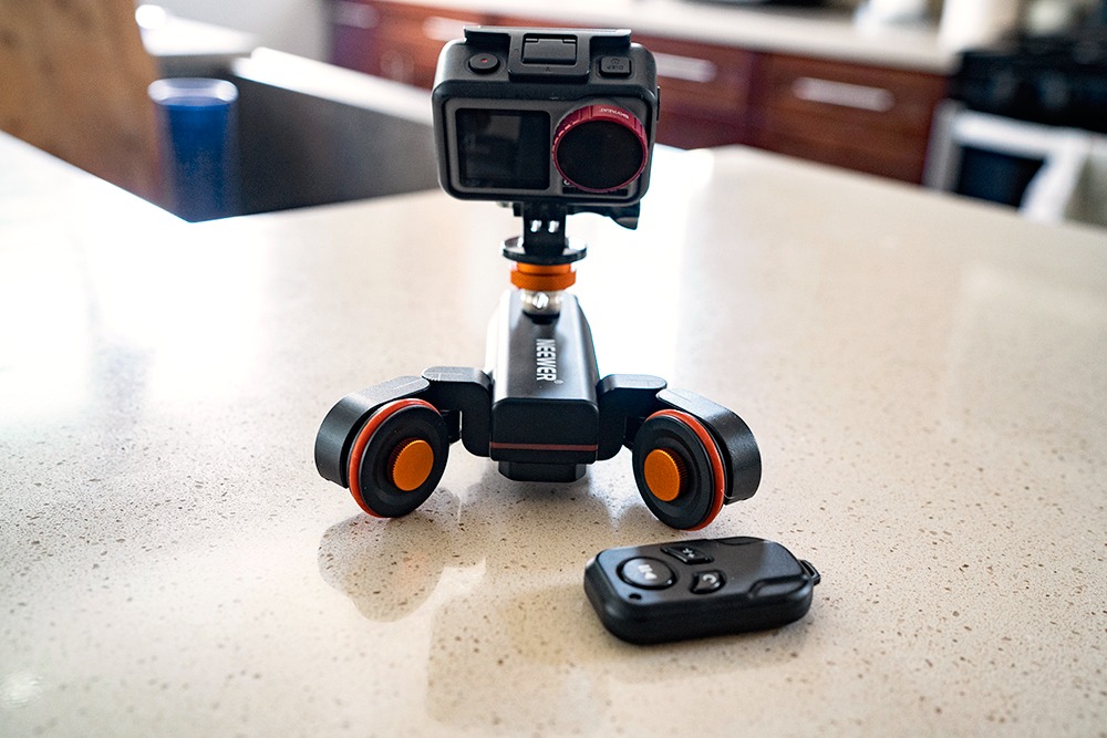 Neewer 3 Wheels Wireless Video Camera Dolly, 3 Speed Motorized Electric Track Rail Slider Dolly Car with Remote Control customer photo 1