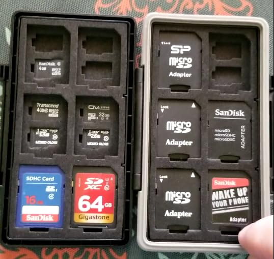 36 Slots Memory Card Case Water-Resistant Anti-Shock Memory Card Wallet for 24 Micro SD SDXC SDHC TF Cards and 12 SD SDXC SDHC Cards customer photo 1