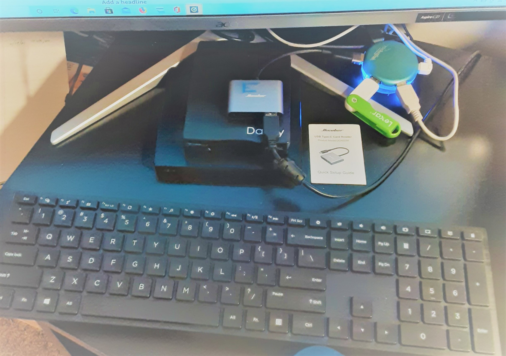 HICOBER 3-in-1 USB-C SD Card Reader, Supports 2TB SD/TF Cards with USB 2.0 Port, Compatible for Android Phones, Tablets, Laptops & iPhone 15,16,17, Portable Memory Card Reader for Photo/Video Transfer customer photo 1