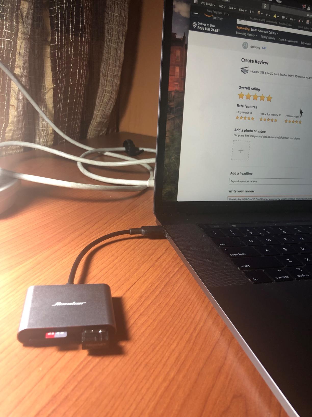 HICOBER 3-in-1 USB-C SD Card Reader, Supports 2TB SD/TF Cards with USB 2.0 Port, Compatible for Android Phones, Tablets, Laptops & iPhone 15,16,17, Portable Memory Card Reader for Photo/Video Transfer customer photo 2