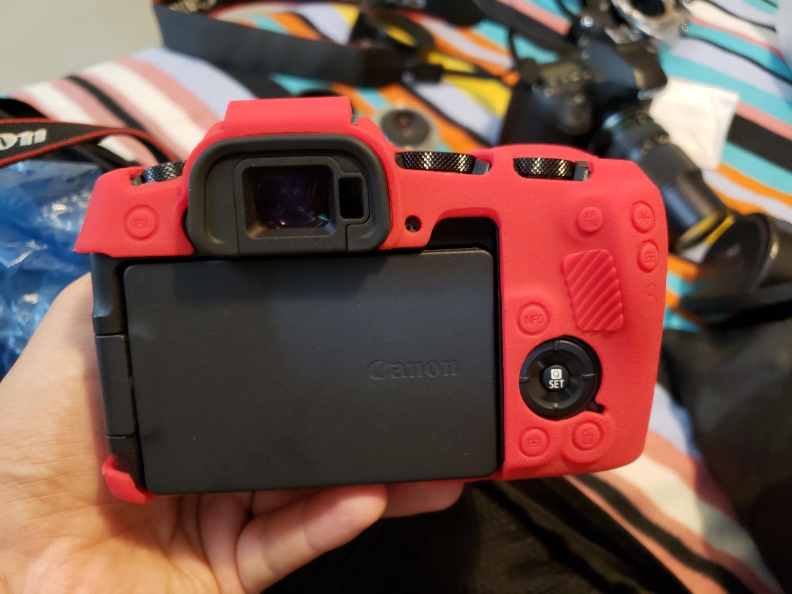 Easy Hood Camera Case Compatible with Canon EOS RP Mirrorless Digital Camera, Anti-Scratch Soft Silicone Rubber Texture Surface Housing Case Shell Protective Cover Skin Protector (Black) customer photo 1