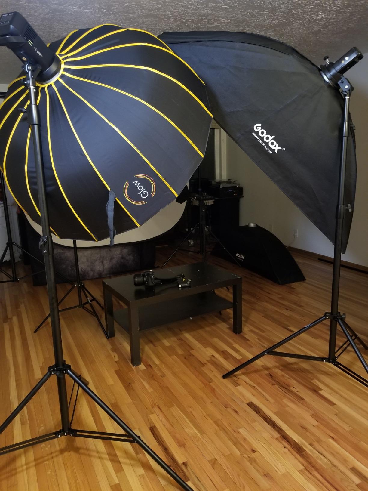 Neewer Light Stands 10 Feet/3 Meters, Pro Heavy Duty Spring Cushioned, All Metal Locking Collars, Set of 2 (Black Finish) with Carry Bags and Sandbags for Photo Video Photography HTC Vive, etc customer photo 1