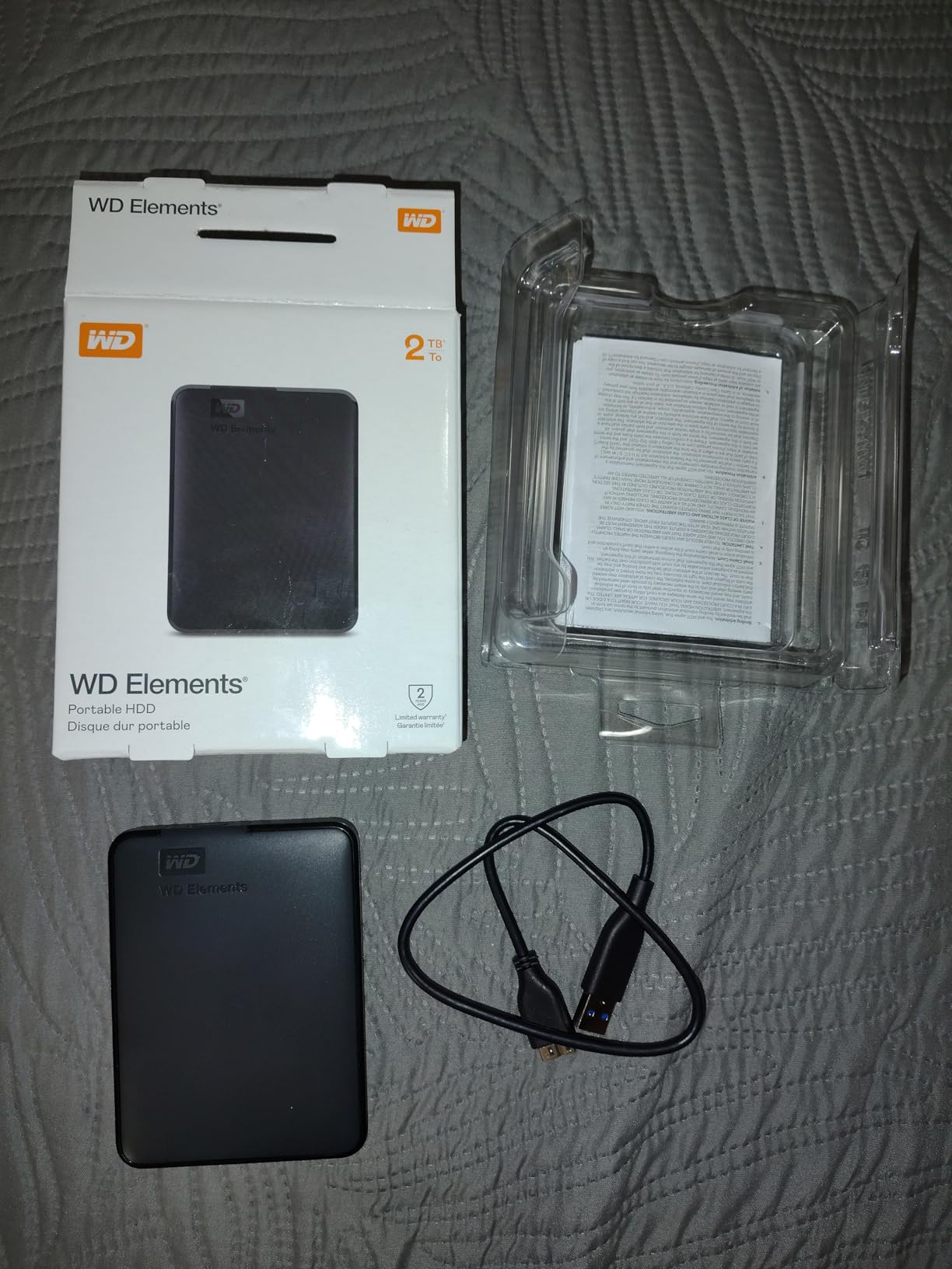 WD 5TB Elements Portable External Hard Drive for Windows, USB 3.2 Gen 1/USB 3.0 for PC & Mac, Plug and Play Ready - WDBU6Y0050BBK-WESN customer photo 2