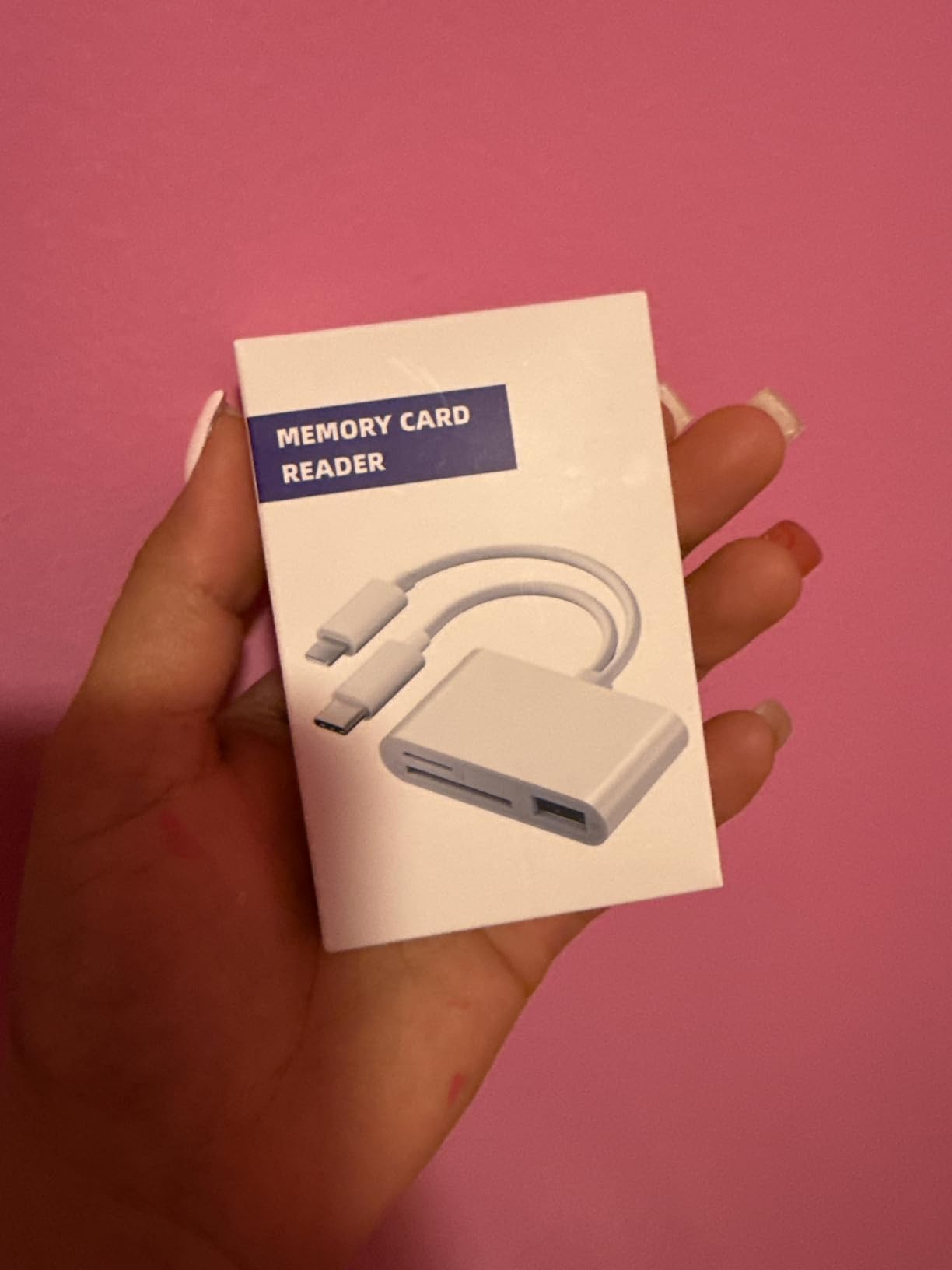 SD Card Reader for iPhone iPad Camera with USB C, Dual Card Slot USB 3.0 Memory Card Reader Supports SD/TF Card Trail Camera Viewer SD Card Adapter Portable Micro SD Card Reader No App Plug and Play customer photo 1