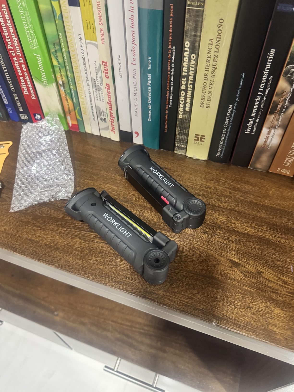 2Pack LED Work Lights, USB Rechargeable COB Light with Magnetic Base 360°Rotate and 5 Modes, Folding Flashlight Inspection Mechanic Light for Car Repairing, Workshop, Household and Emergency Use,Large customer photo 1