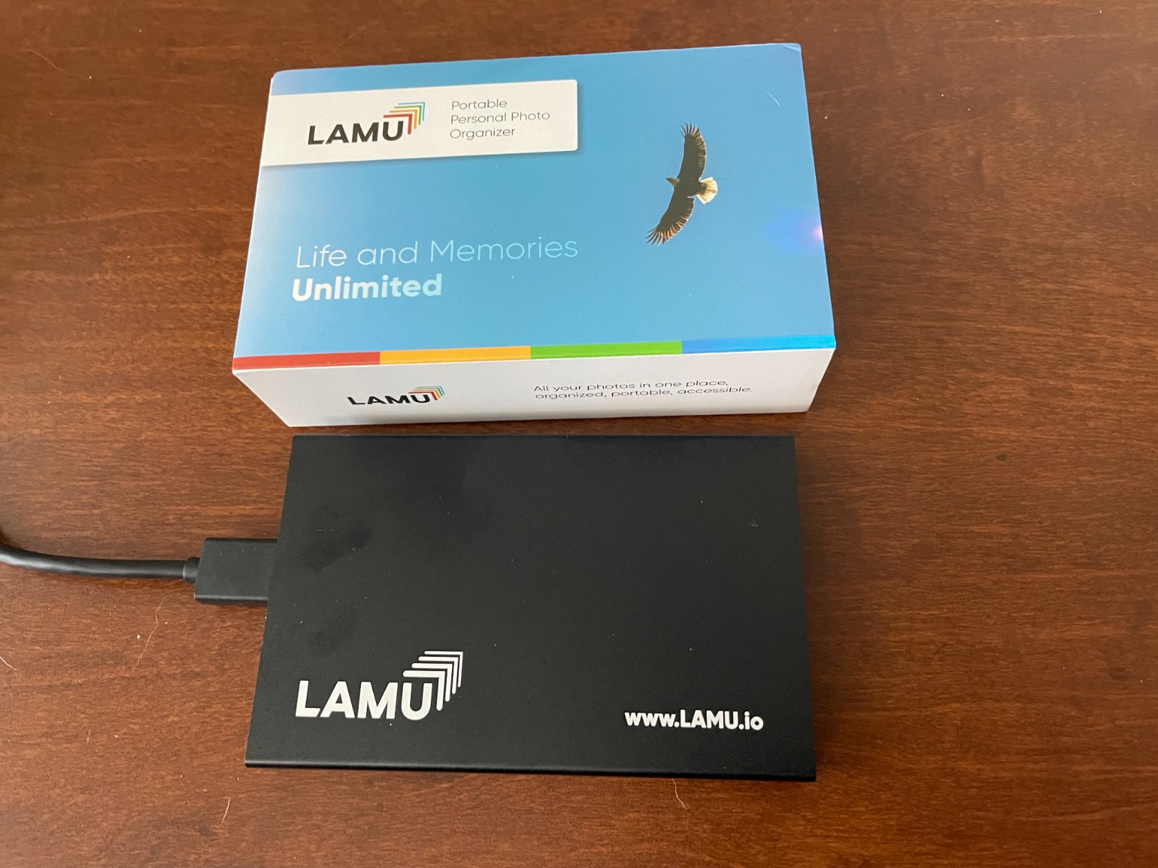 LAMU Photo Organizer 500GB - Digital Picture Manager for Windows - Software Included to Easily Organize Your Photos and Videos - Digital Photo Storage - 500 GB SSD (Rose Gold) customer photo 1