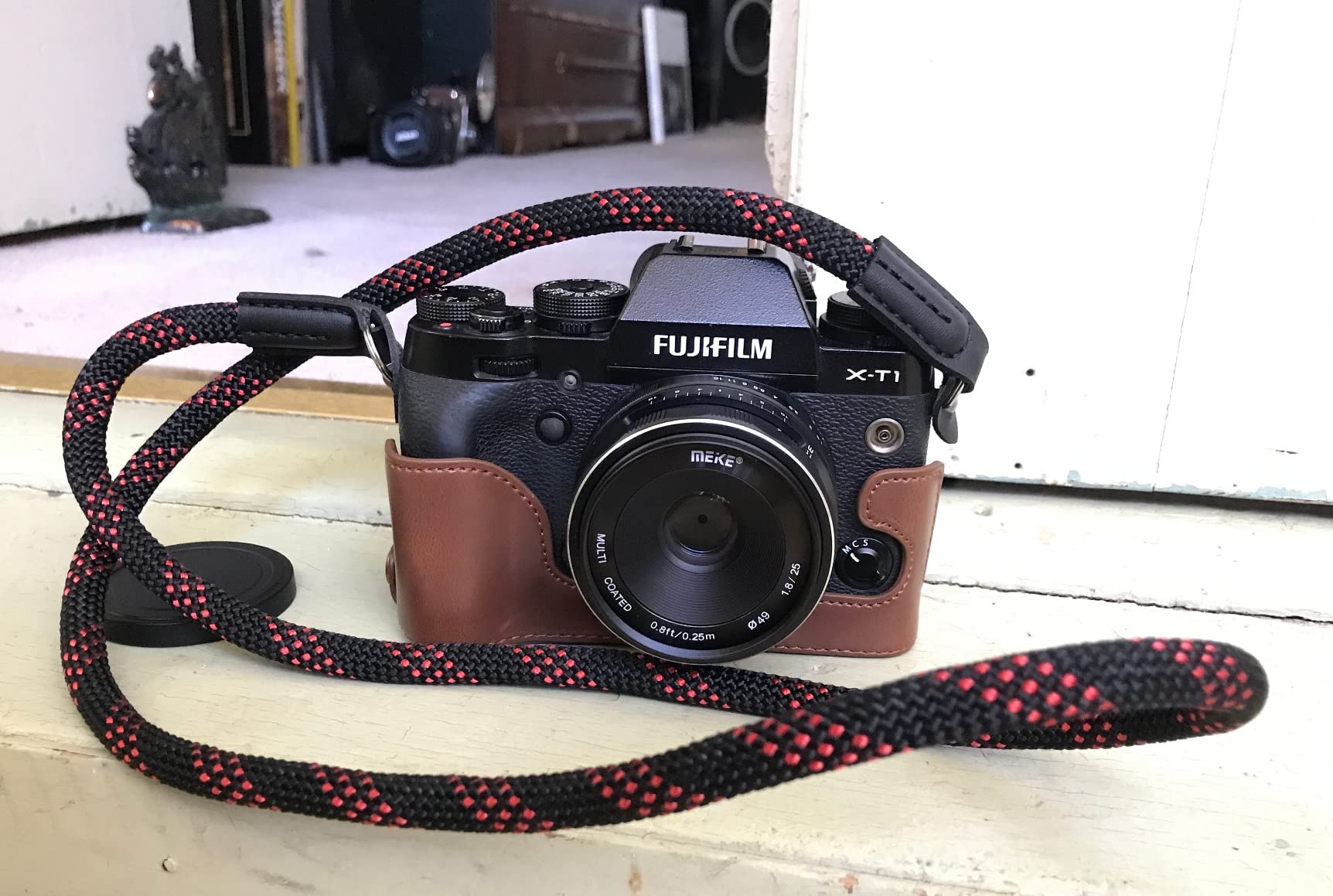 Camera Strap Vintage 100cm Nylon Climbing Rope Camera Neck Shoulder Strap for Micro Single and DSLR Camera (Black) customer photo 2