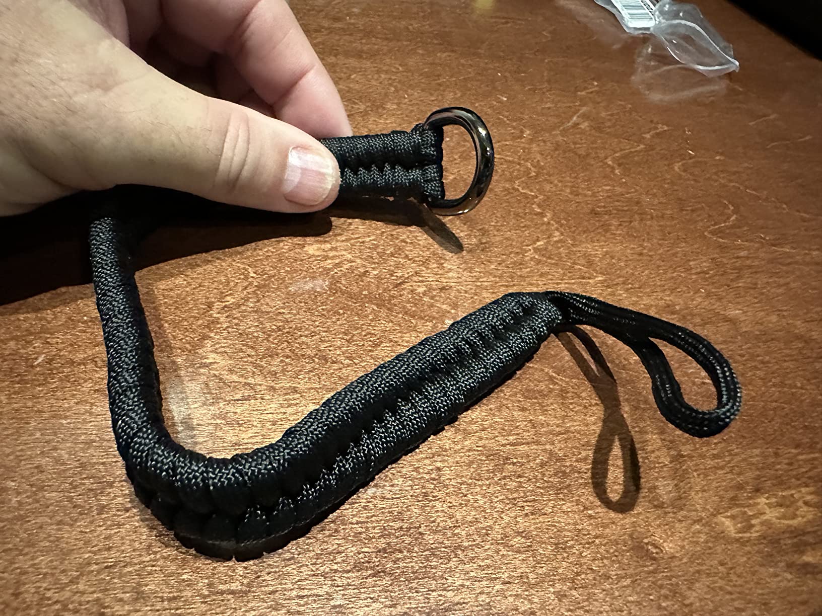 Qiang Ni Camera Wrist Strap - Paracord Quick Release Camera Hand Strap Wrist Lanyard for DSLR or Mirrorless Camera (Black) customer photo 2