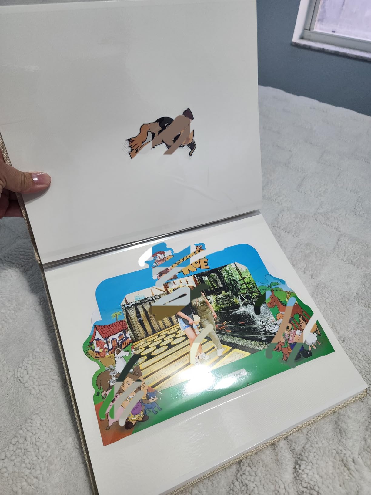 Vienrose Large Photo Album Self Adhesive for 4x6 8x10 10x12 Pictures Scrapbook Album DIY Scrap Book 40 Sticky Pages with A Metallic Pen 13