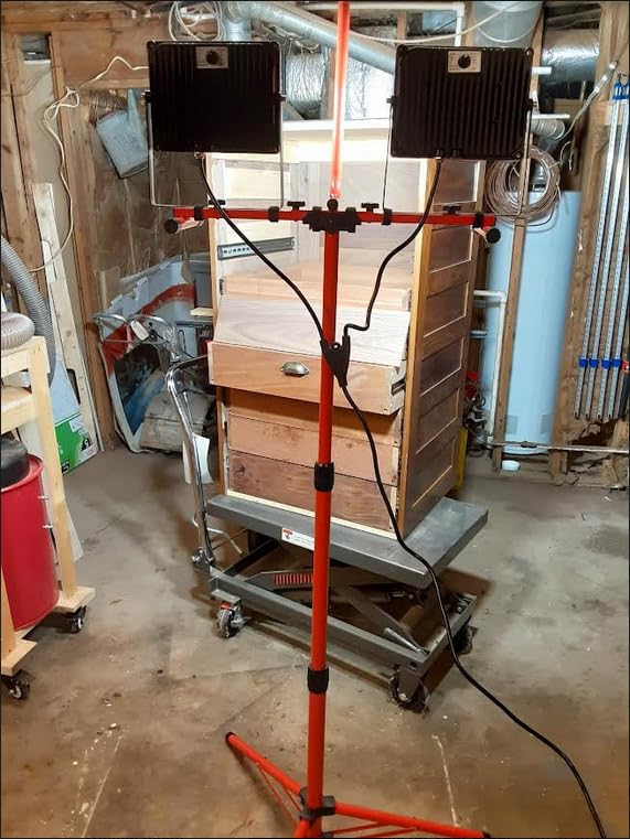 LEDMO 30000LM LED Work Lights with Stand 3 Adjustable Head Led Work Shop Flood Lights Indoor and Outdoor 150W 6000K Portable Tripod IP65 Waterproof - 2 Pack customer photo 2