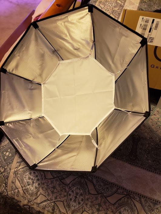 Bi-Color LED Video Light, GVM 100W Photography Lighting with Bowens Mount, APP Control System, Lantern Softbox Video Lighting Kit for YouTube Outdoor Studio, Dimmable 3200K-5600K, CRI 97+ customer photo 1