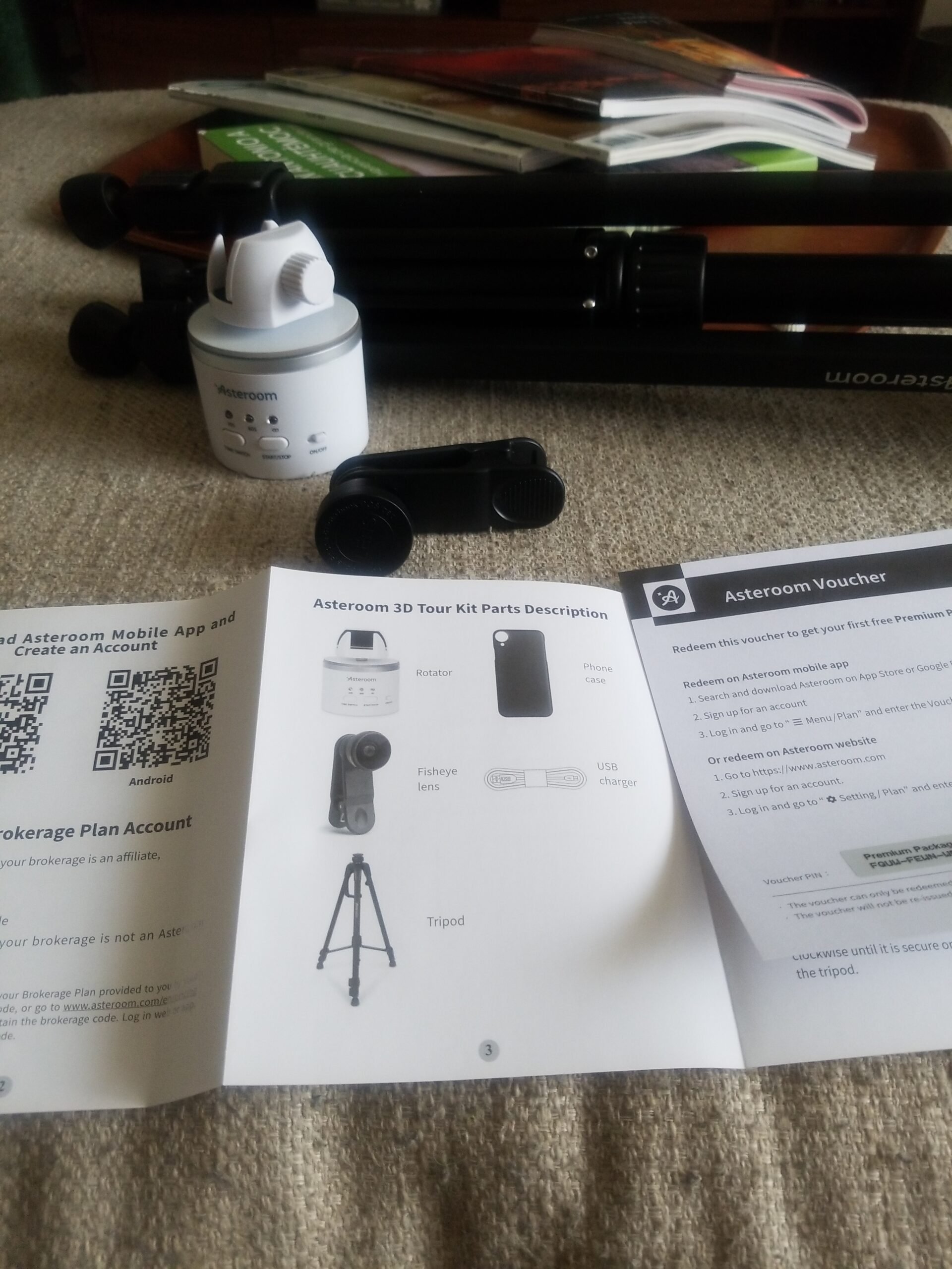 360 Camera 3D Virtual Tour Real Estate Kit - Tripod, Digital Camera Rotator, Fisheye Cam Lens (Asteroom Phone Case Not Included, Purchased Separately on Amazon) customer photo 2