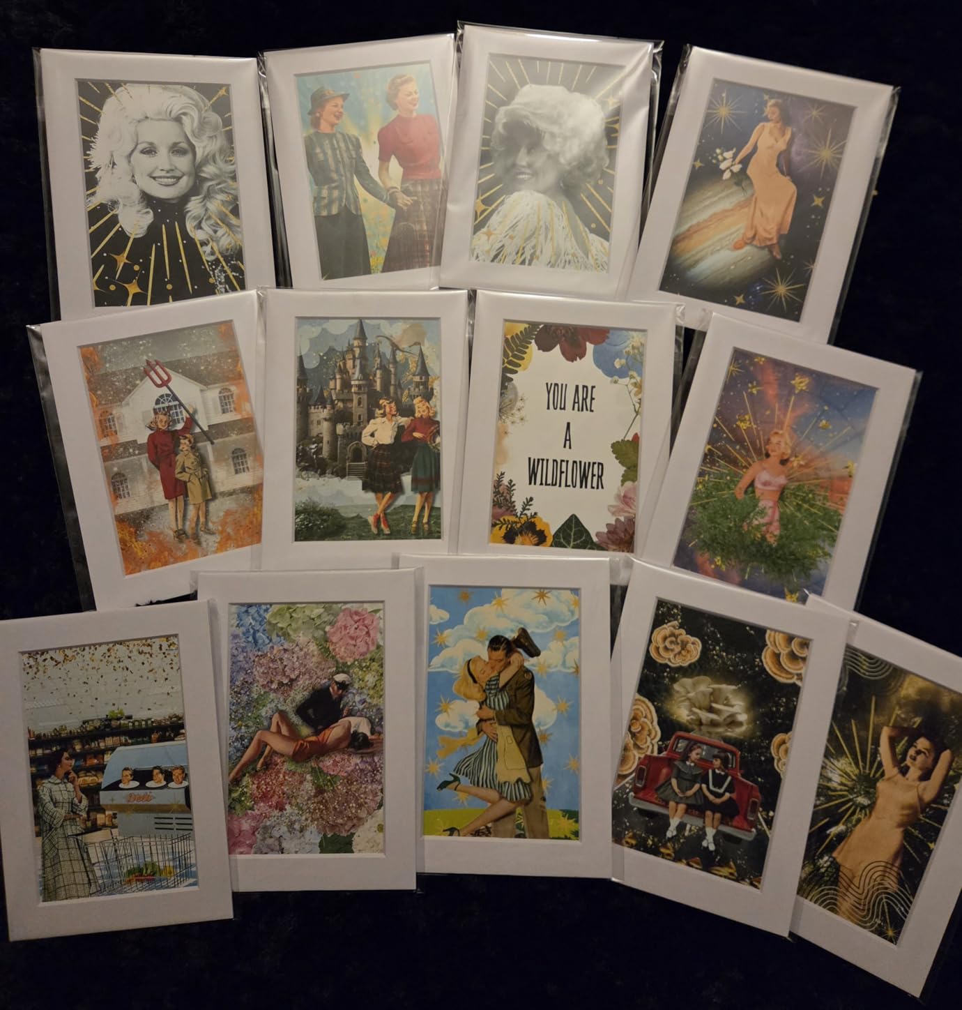 Falling in Art Acid Free 8x10 Pre-Cut Picture Mat Board Kit for 5x7 Photo, Includes 25 White Core Bevel Cut Mattes, 25 Backing Boards, 25 Crystal Clear Bags customer photo 1
